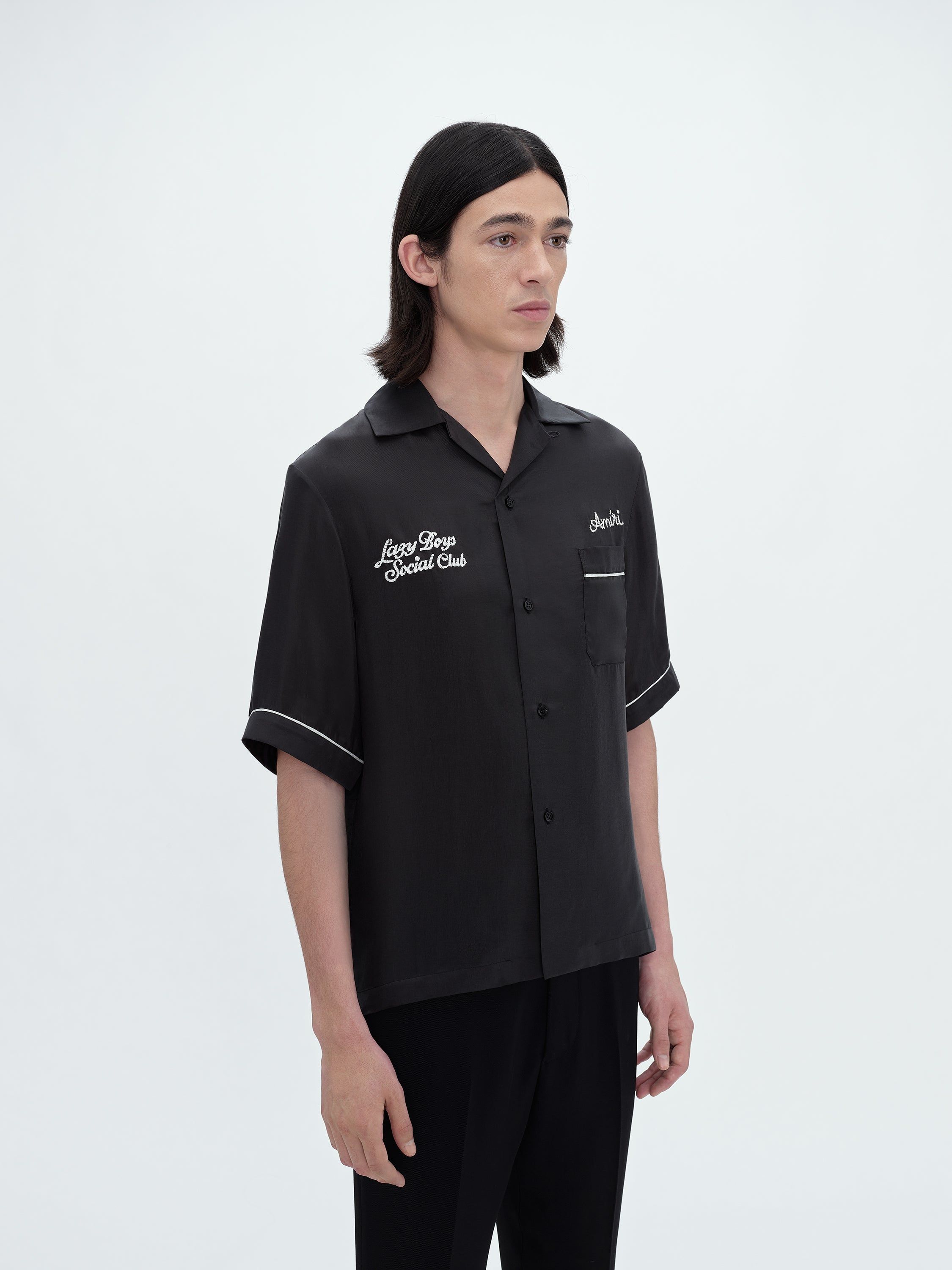 AMIRI HOTEL BOWLING SHIRT - BLACK sold by AMIRI product image thumbnail 3