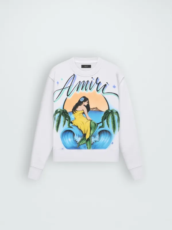 AMIRI MERMAID CREWNECK - WHITE sold by AMIRI