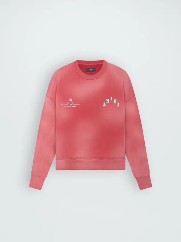 VINTAGE COLLEGIATE CREW - RED made by AMIRI