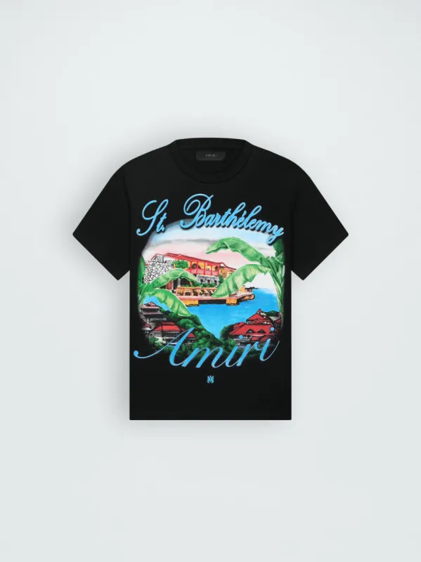 EDEN ROCK AIRBRUSH TEE - BLACK made by AMIRI