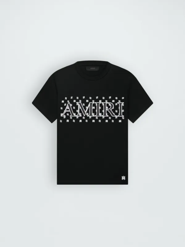 M.A. PAISLEY TEE - BLACK made by AMIRI