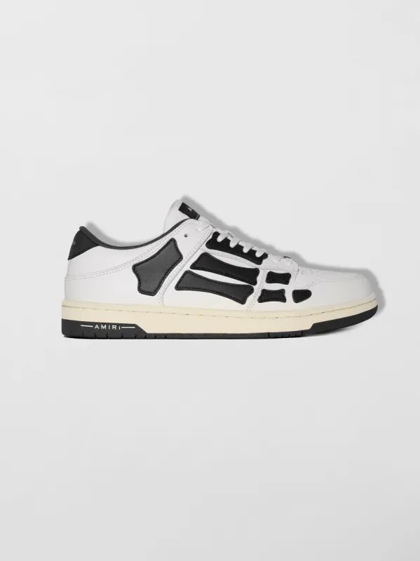 SKEL-TOP LOW - WHITE / BLACK sold by AMIRI