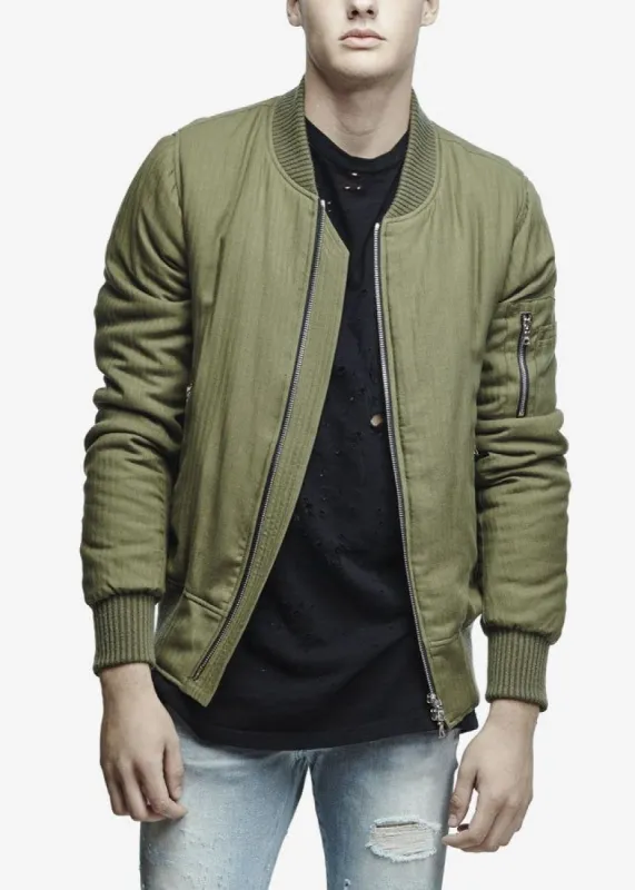 Cashmere Bomber Jacket Olive sold by AMIRI