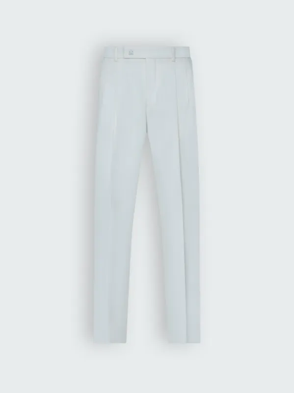 VISCOSE DOUBLE PLEATED TROUSERS - WHITE sold by AMIRI
