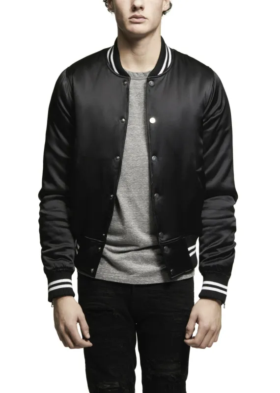 SILK BASEBALL JACKET BLACK made by AMIRI