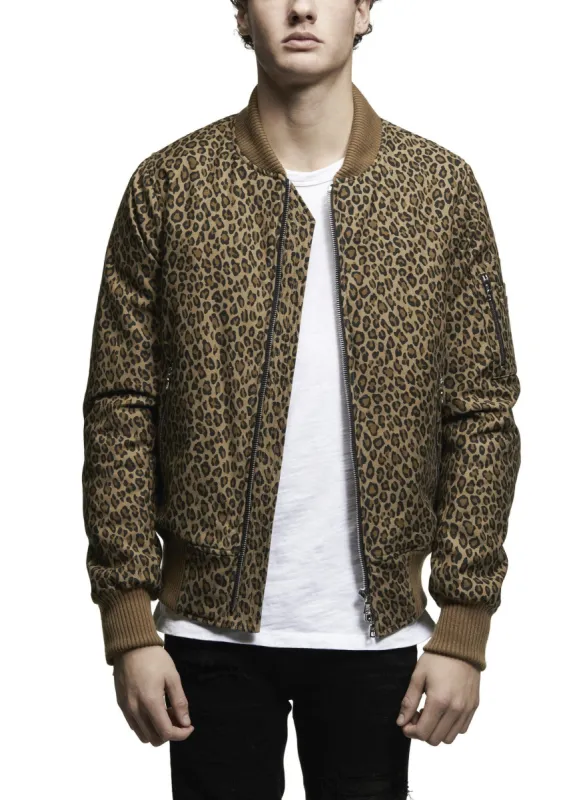 LEOPARD BOMBER JACKET sold by AMIRI