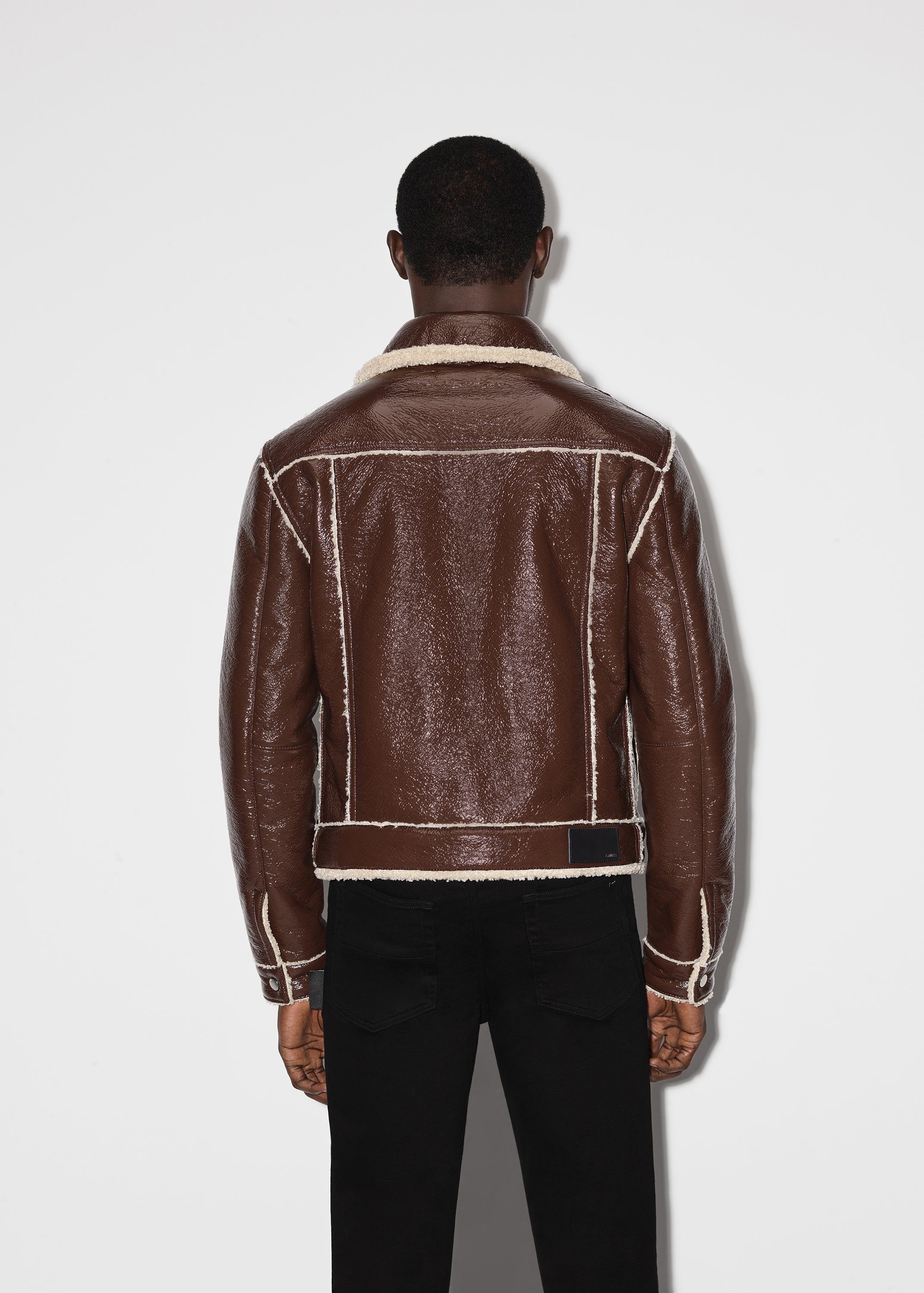 FAUX FUR LINED TRUCKER - BROWN sold by AMIRI product image thumbnail 5