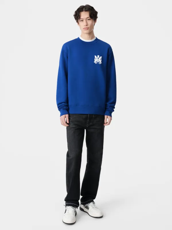 MA CORE LOGO CREW - Blue sold by AMIRI