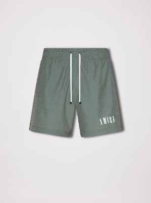 CORE LOGO SWIM TRUNKS - OLIVE sold by AMIRI