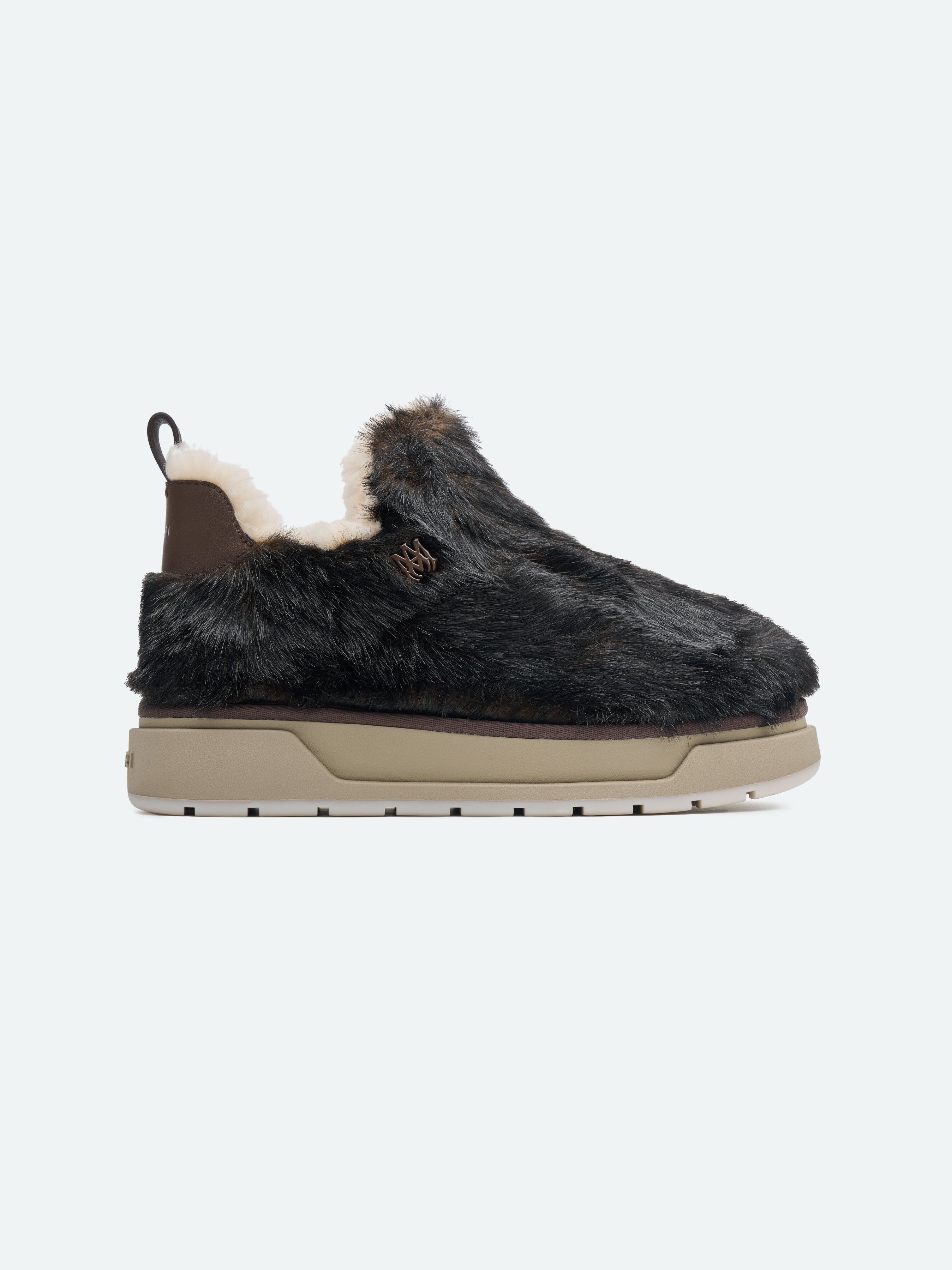 WOMEN - FAUX FUR MALIBU BOOT - BROWN sold by AMIRI