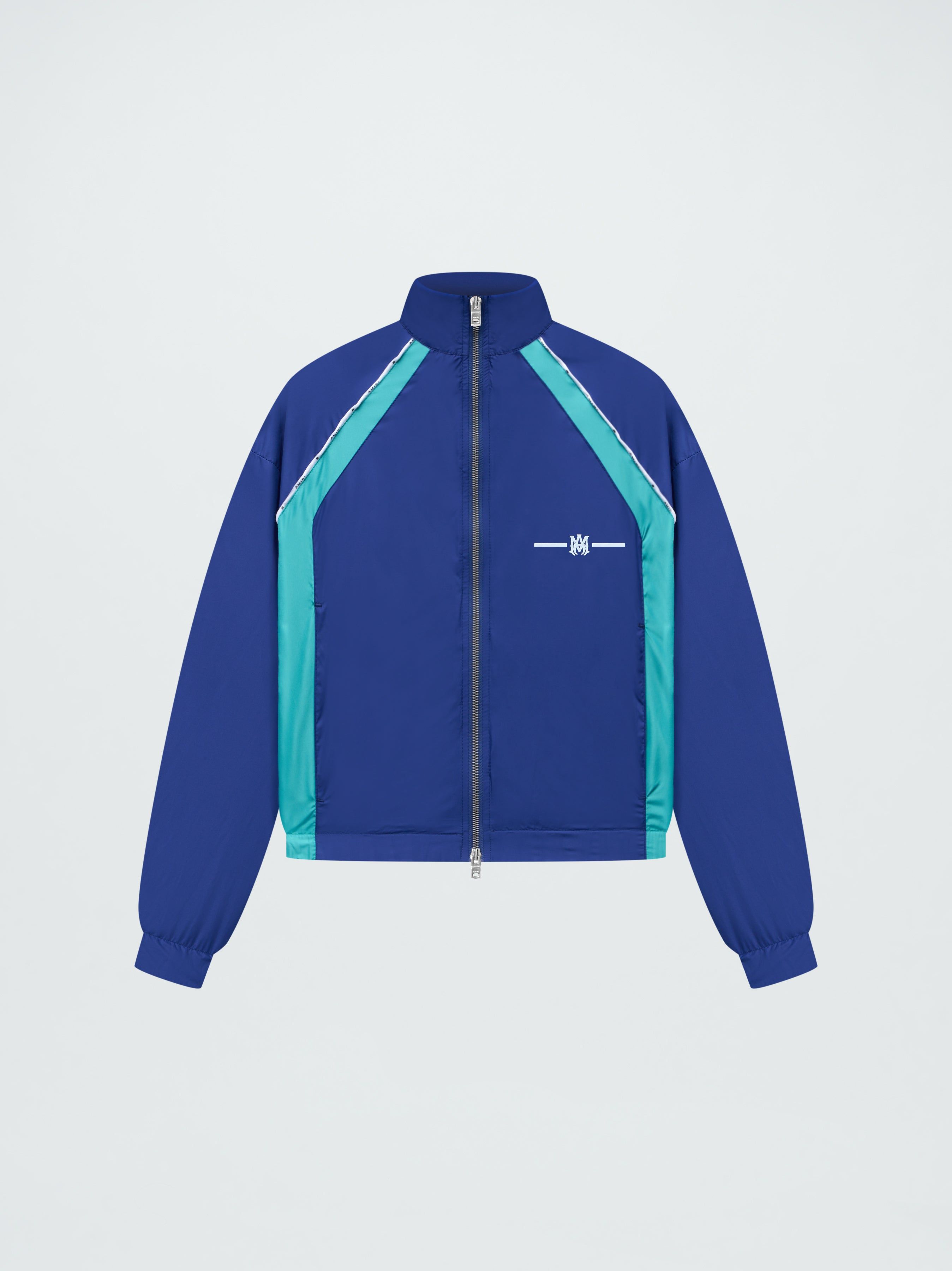WOMEN - MA NYLON SHRUNKEN TRACK JACKET - BLUE sold by AMIRI