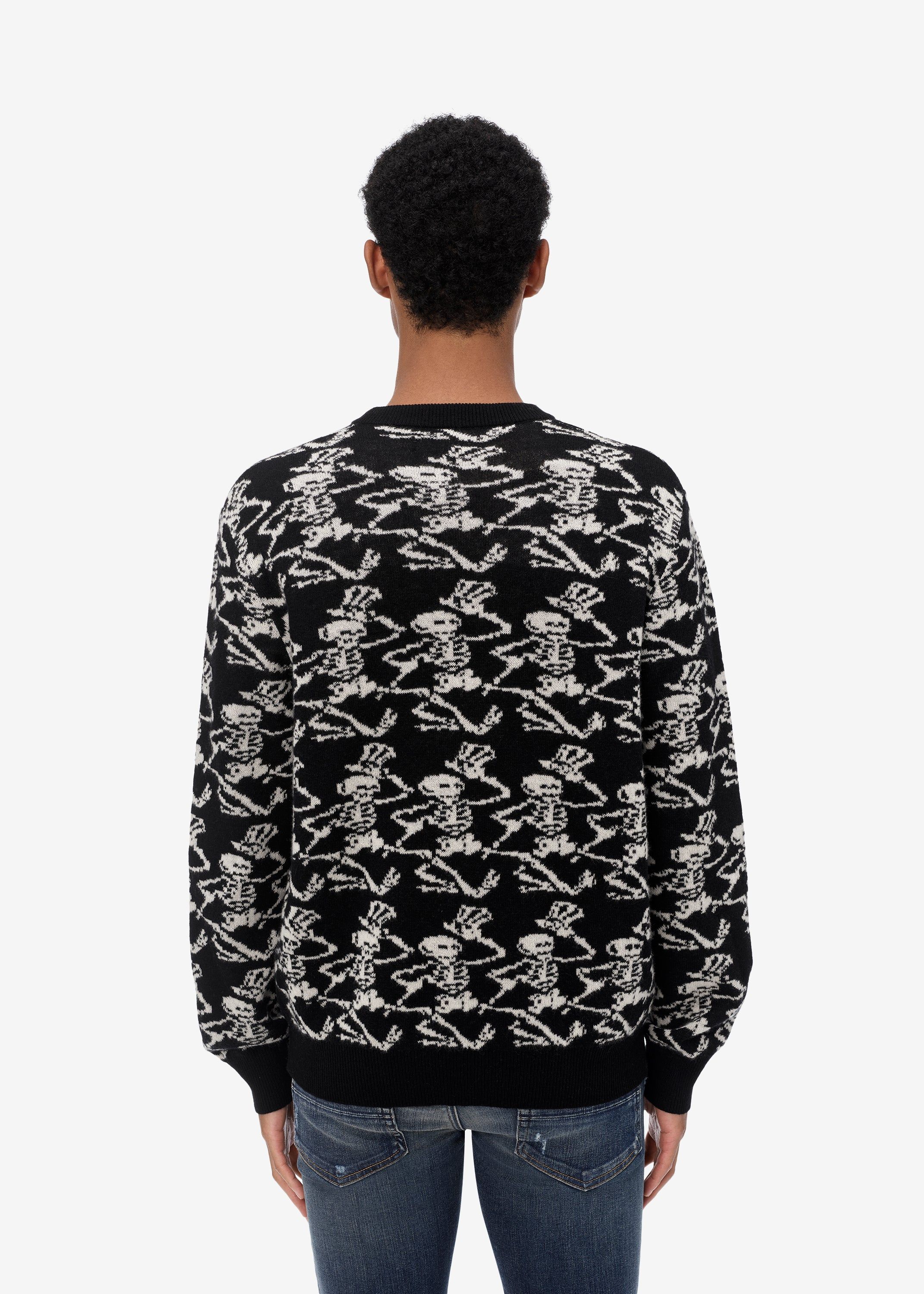 GRATEFUL DEAD SKELETON SWEATER - Black / White sold by AMIRI product image thumbnail 4