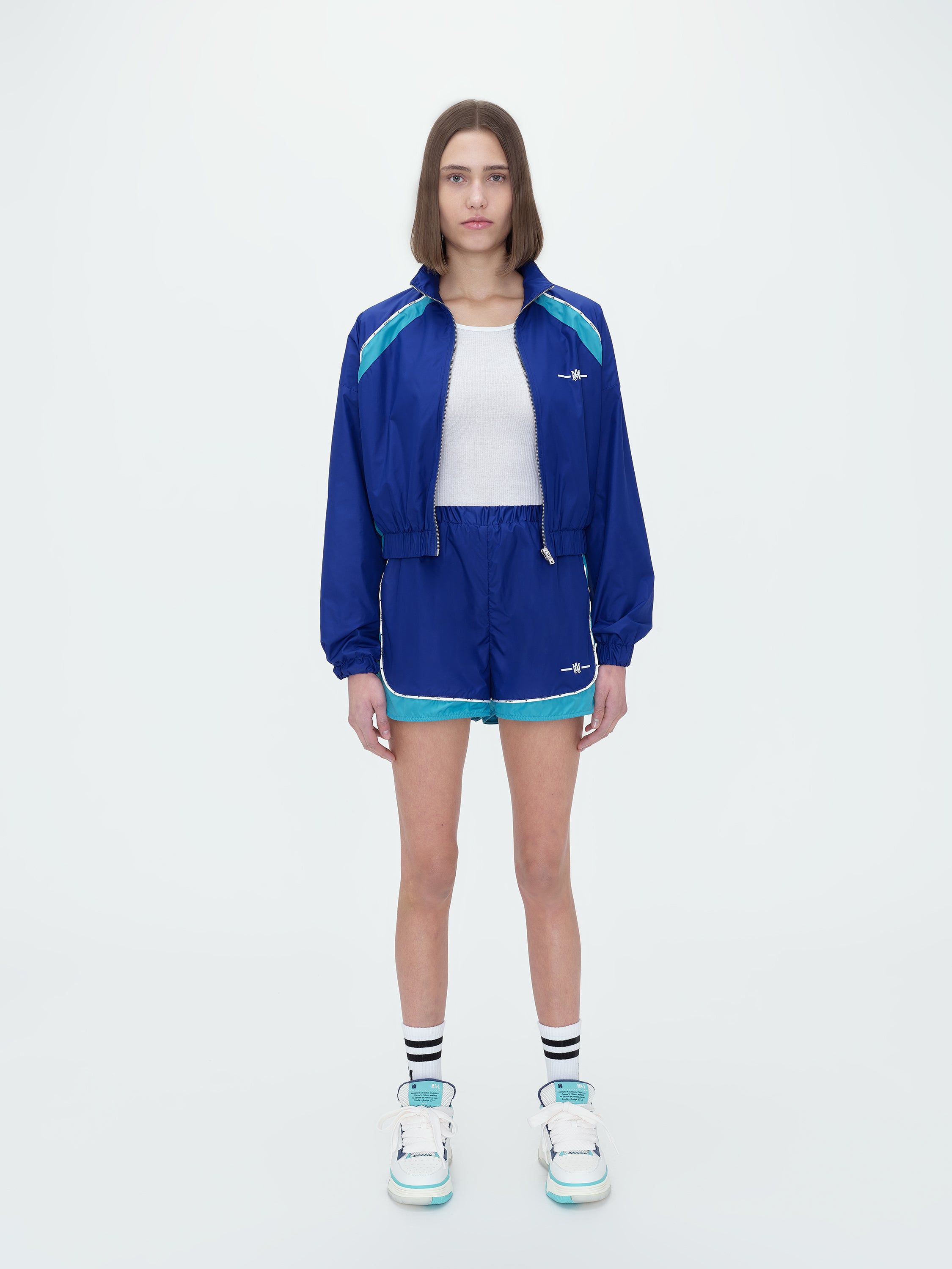 WOMEN - MA NYLON SHRUNKEN TRACK JACKET - BLUE sold by AMIRI product image thumbnail 2