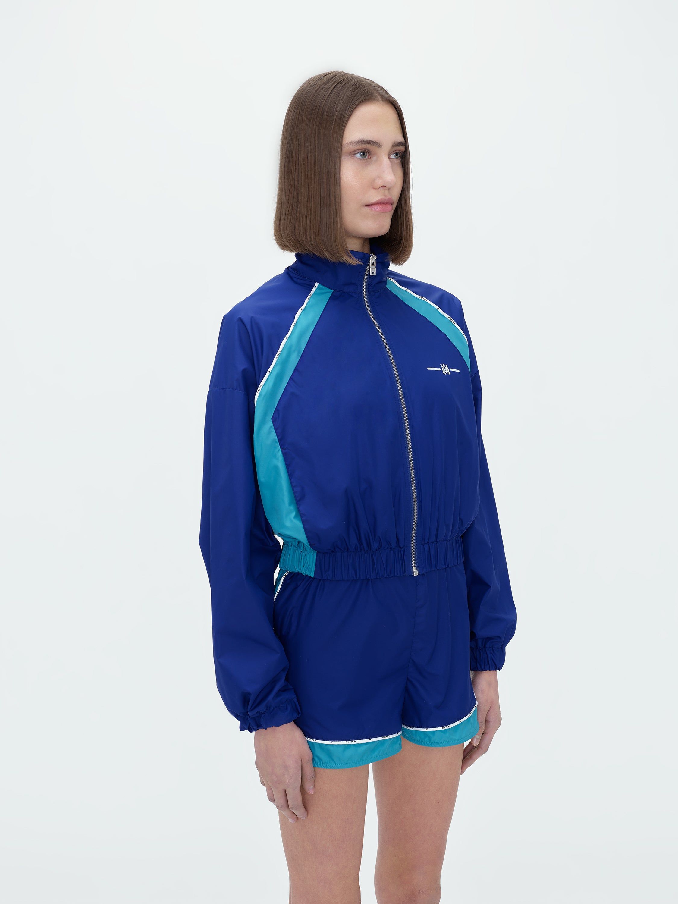 WOMEN - MA NYLON SHRUNKEN TRACK JACKET - BLUE sold by AMIRI product image thumbnail 4