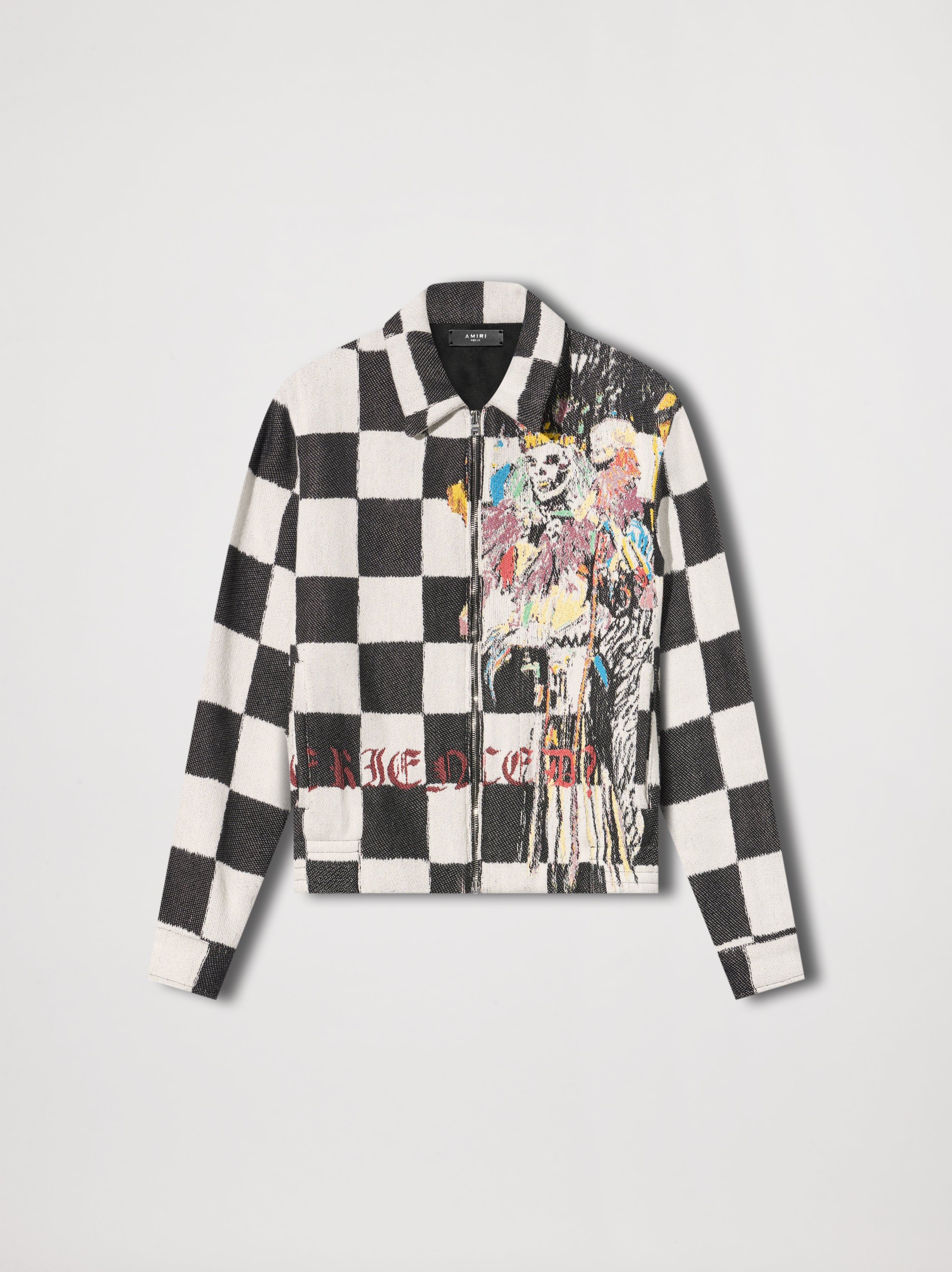 AMIRI×WES LANG SACRIFICE JACKET Amiri X Wes Lang Sacrifices Checkerboard Cotton Blend Twill