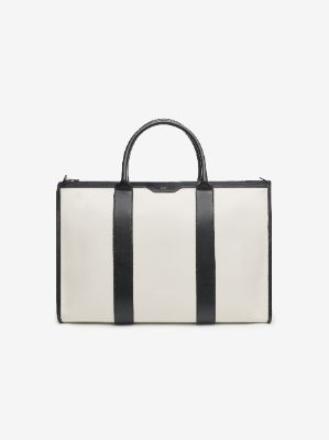 LEATHER WEEKENDER - BLACK / NATURAL sold by AMIRI
