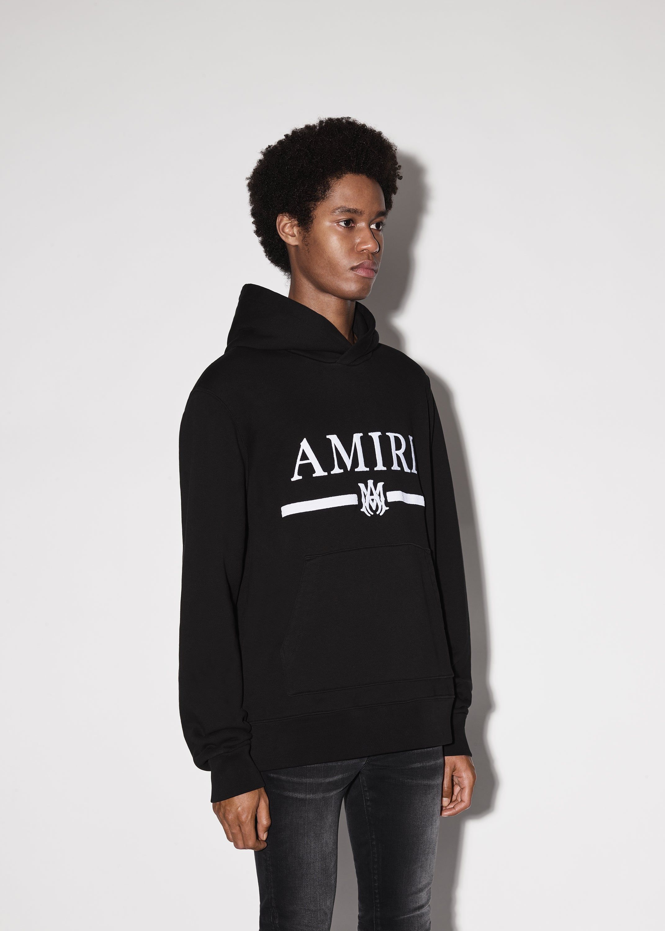 AMIRI M.A. BAR EMBROIDERY HOODIE - BLACK sold by AMIRI product image thumbnail 3