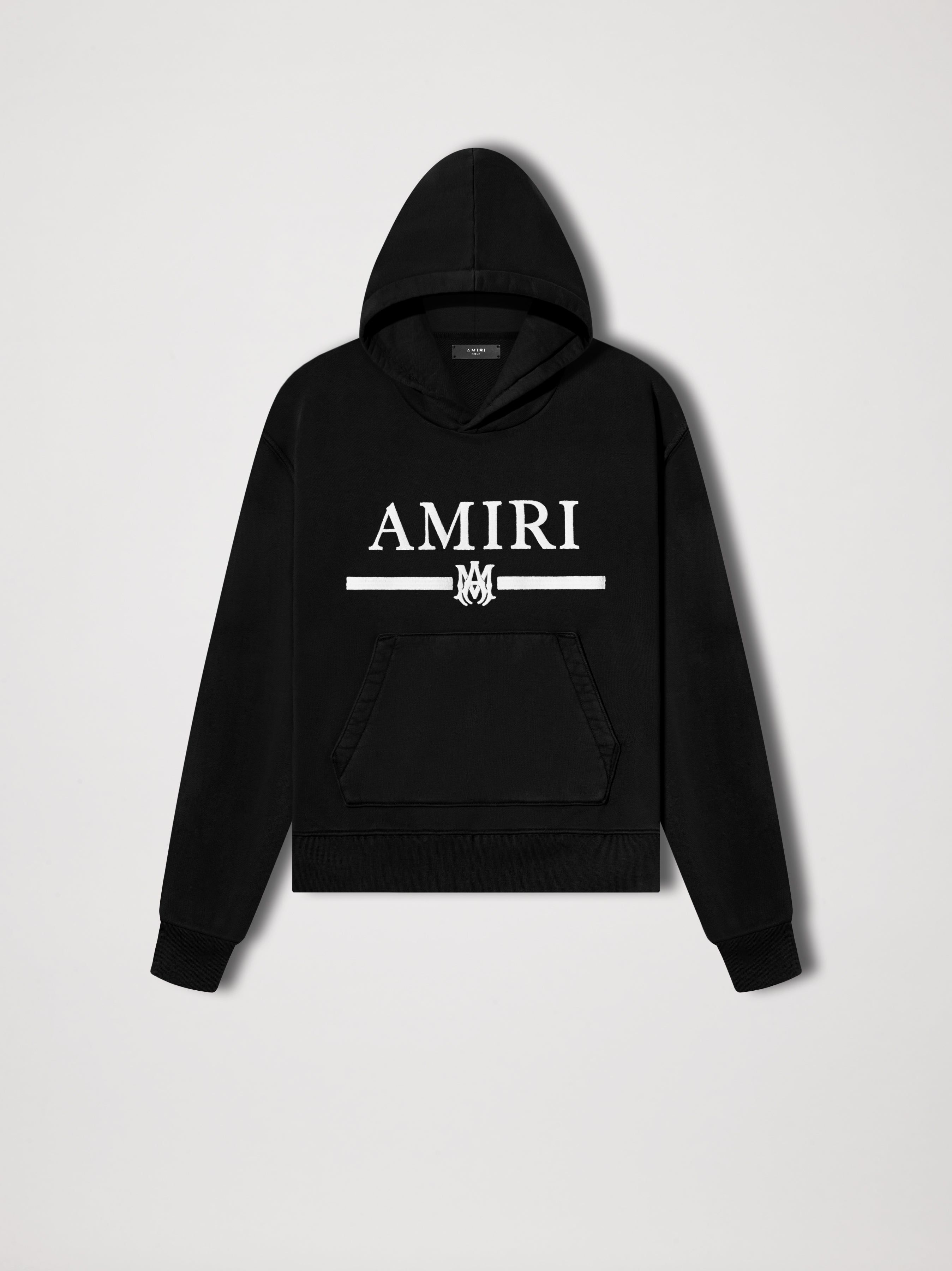 AMIRI M.A. BAR EMBROIDERY HOODIE - BLACK sold by AMIRI