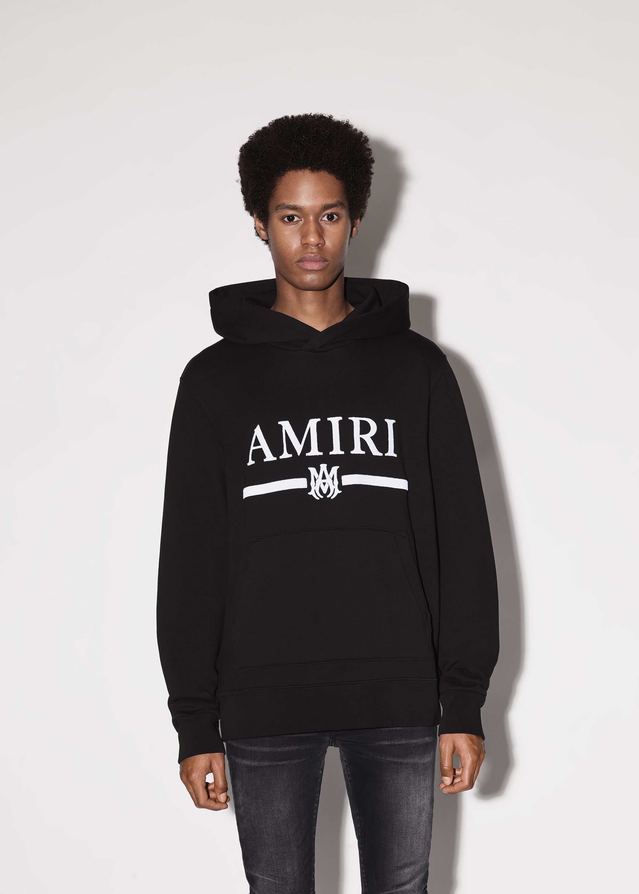 AMIRI M.A. BAR EMBROIDERY HOODIE - BLACK sold by AMIRI product image thumbnail 2