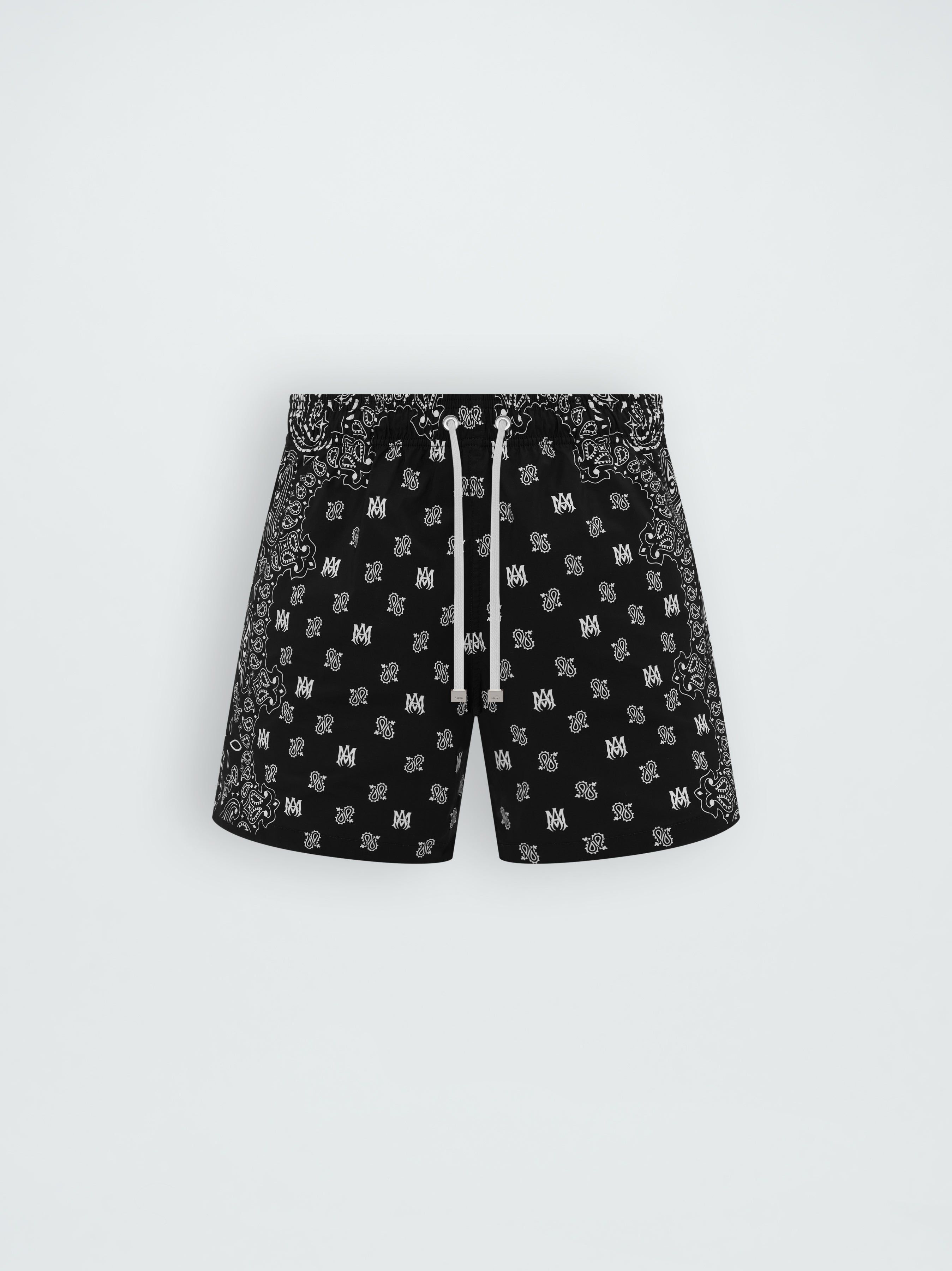 BANDANA PAISLEY SWIM TRUNK - BLACK sold by AMIRI