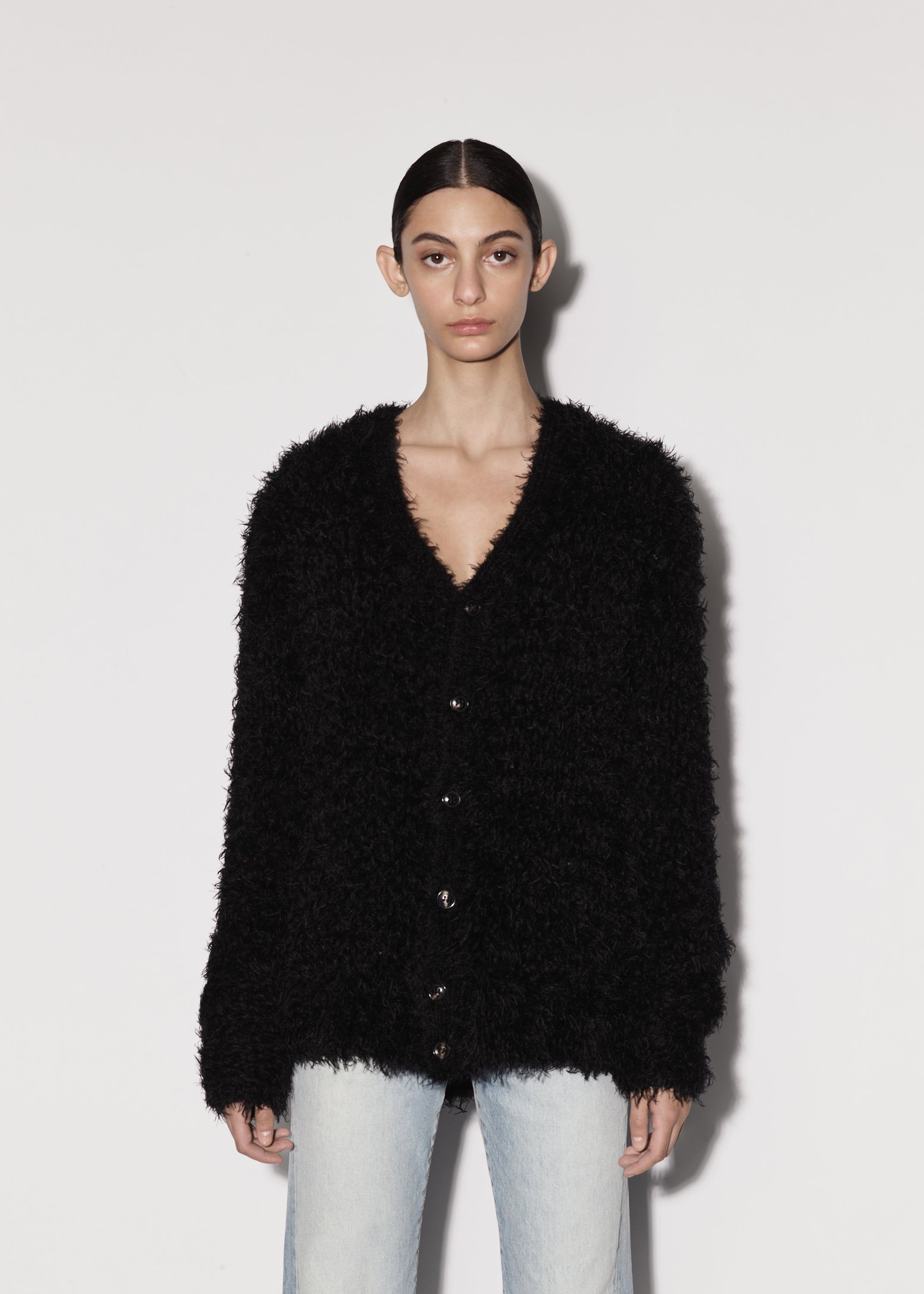 WOMEN - FEATHER CARDIGAN - BLACK sold by AMIRI product image thumbnail 3