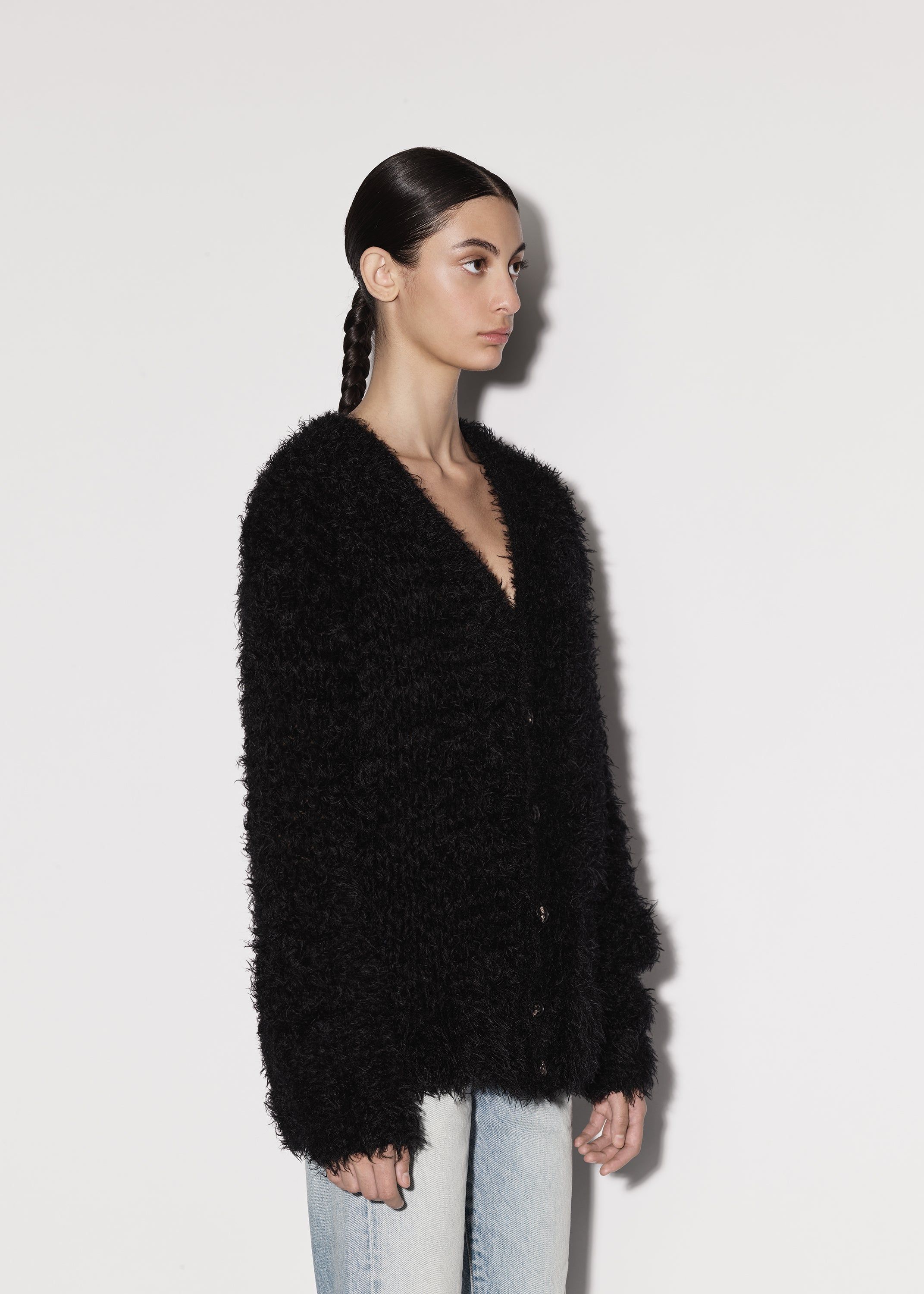 WOMEN - FEATHER CARDIGAN - BLACK sold by AMIRI product image thumbnail 4
