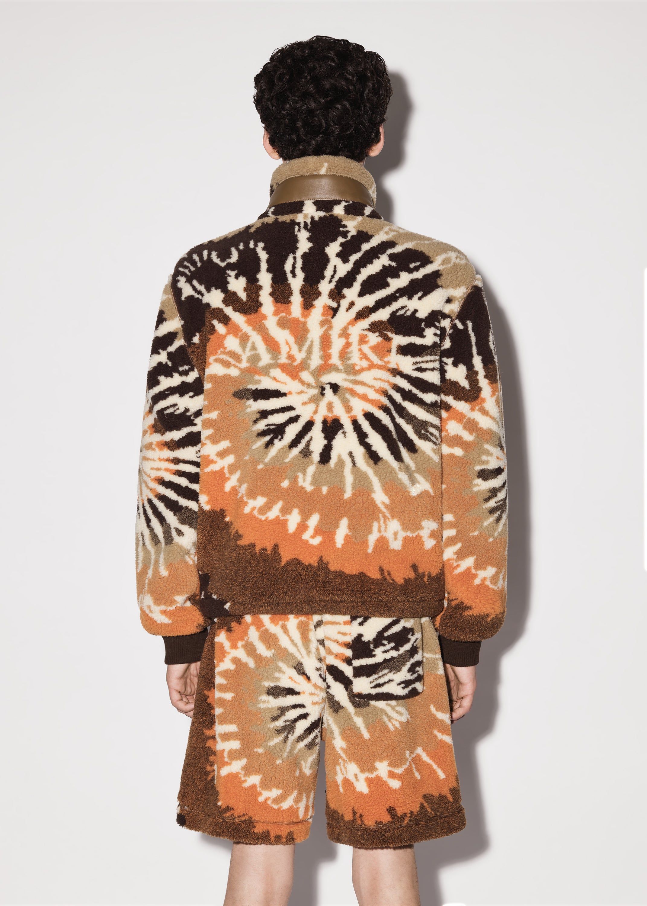 TIE DYE POLAR FLEECE JACKET - ORANGE / BLACK sold by AMIRI product image thumbnail 5