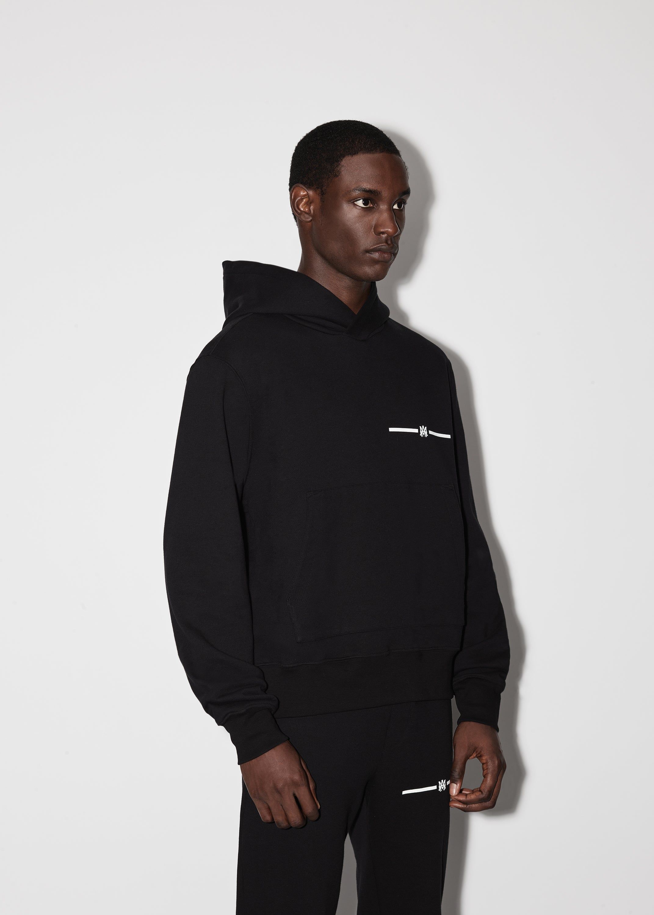 MICRO M.A. BAR HOODIE - BLACK sold by AMIRI product image thumbnail 3