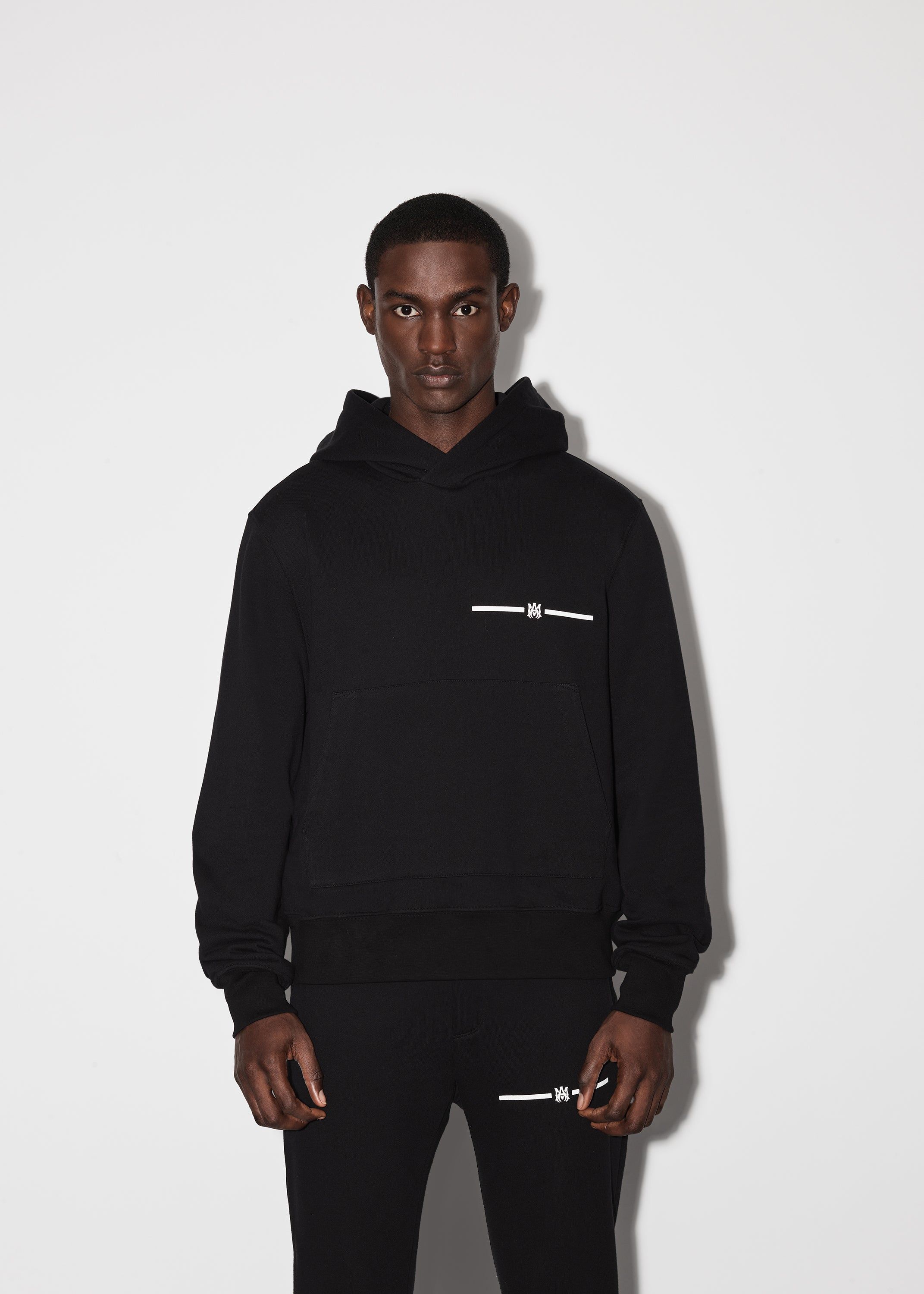 MICRO M.A. BAR HOODIE - BLACK sold by AMIRI product image thumbnail 2