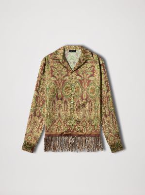 TAPESTRY BOWLING SHIRT - RED made by AMIRI