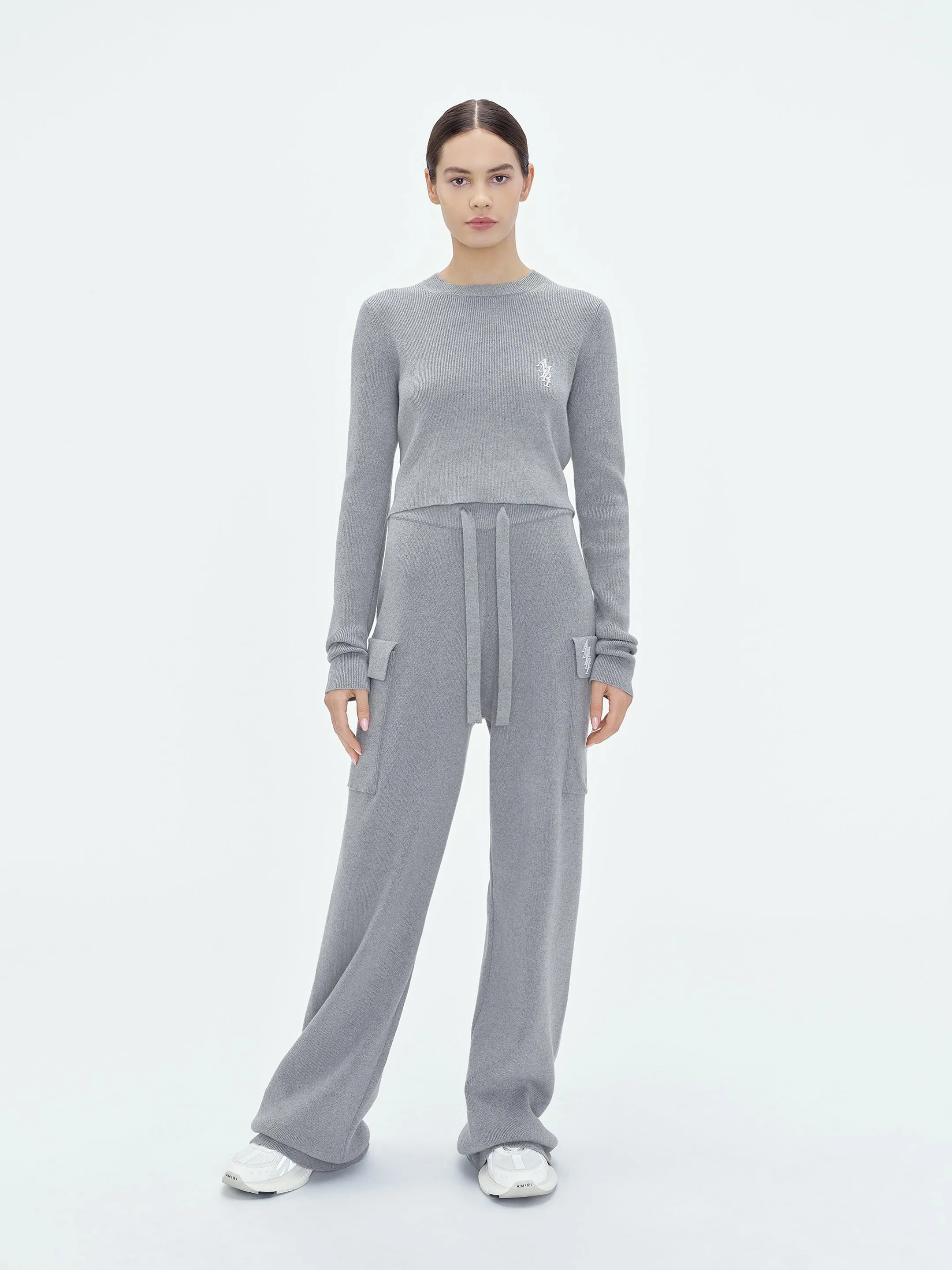 WOMEN - AMIRI STACK CARGO SWEATPANT - Grey sold by AMIRI product image thumbnail 2
