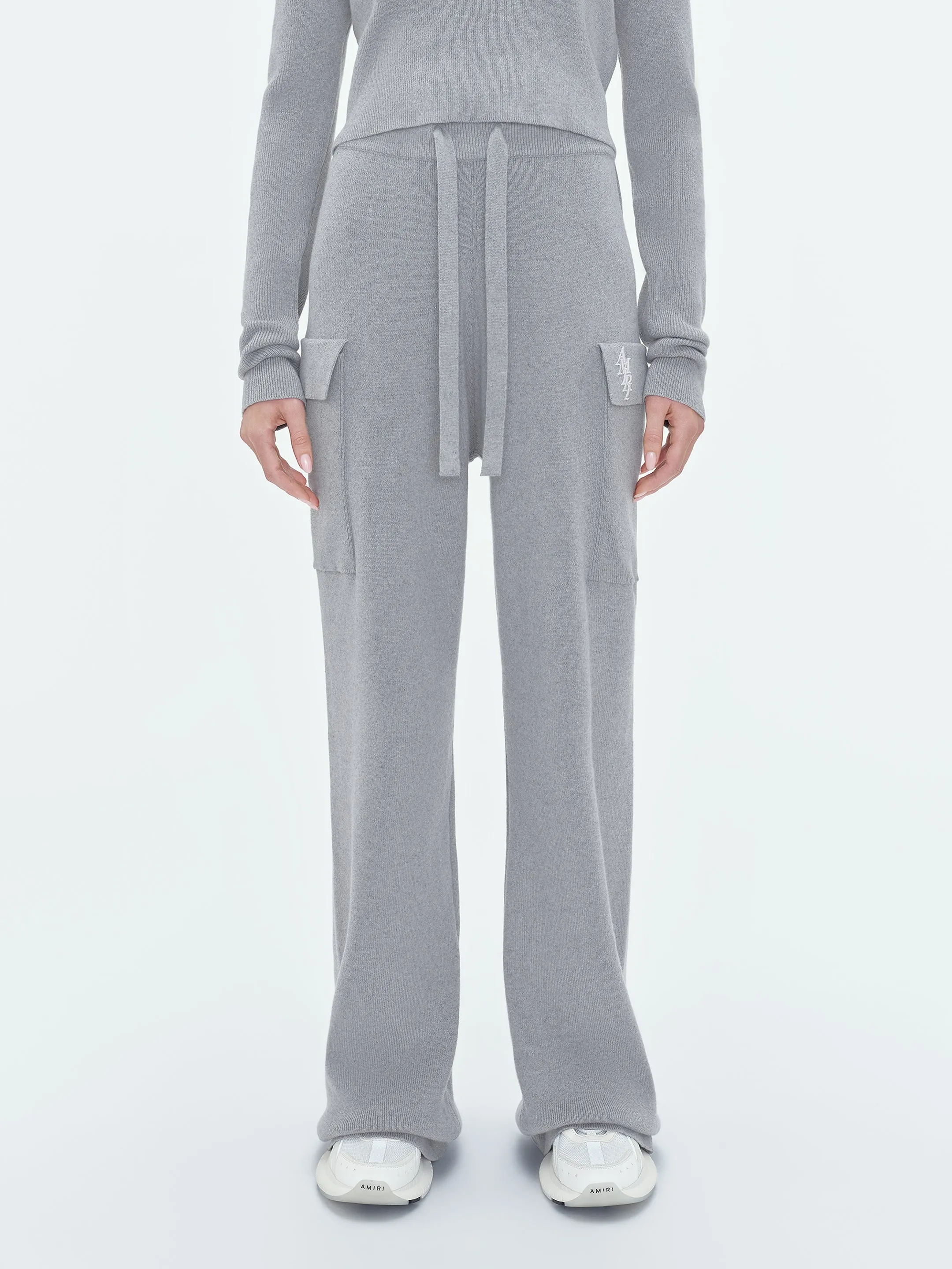 WOMEN - AMIRI STACK CARGO SWEATPANT - Grey sold by AMIRI product image thumbnail 3