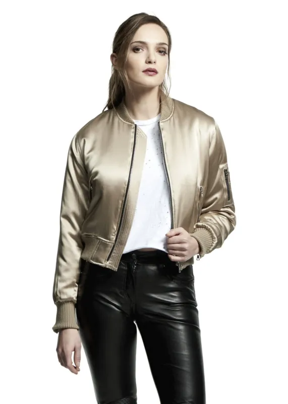 Silk Bomber Jacket Desert sold by AMIRI