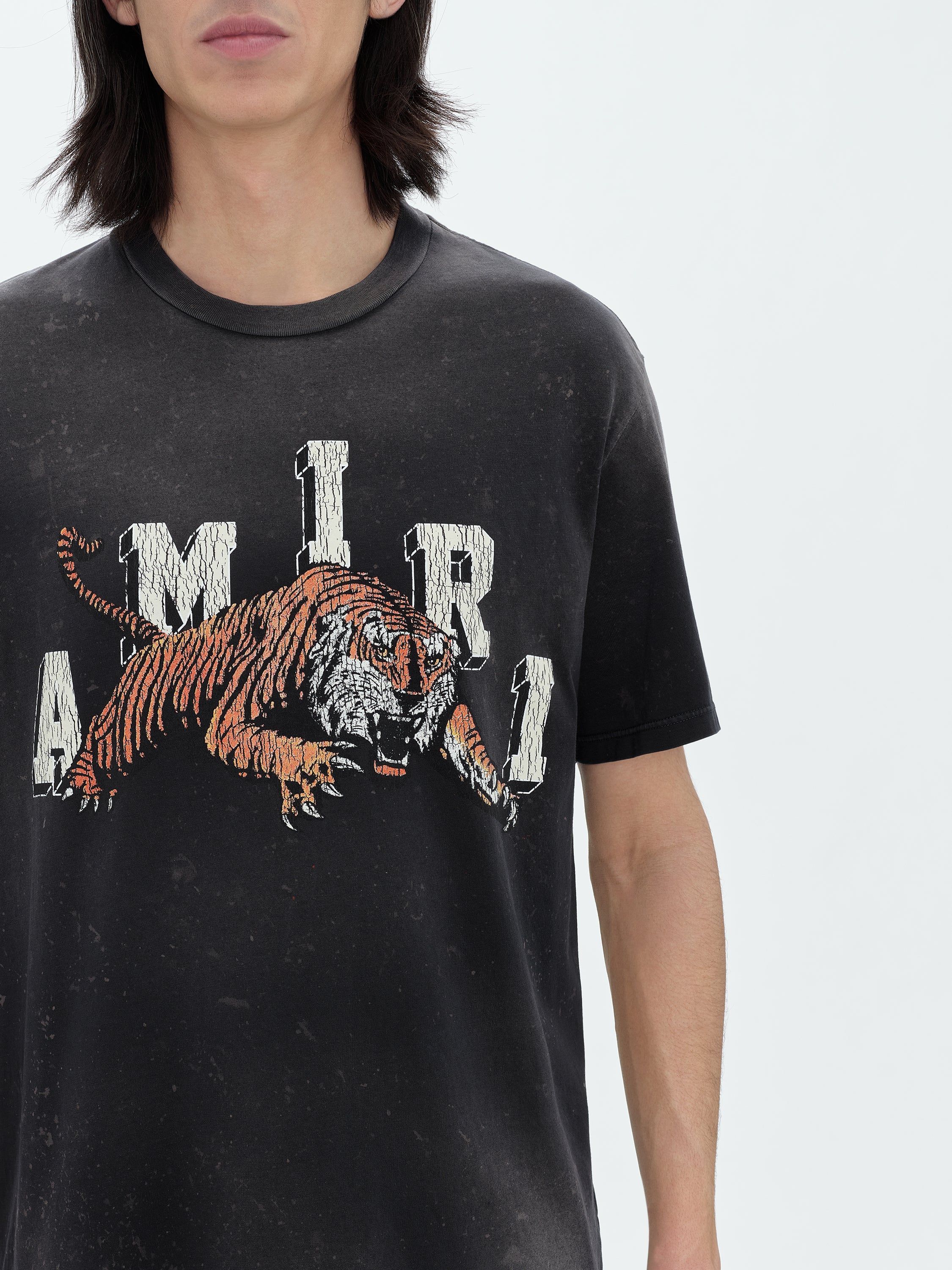 VINTAGE TIGER TEE - BLACK sold by AMIRI product image thumbnail 5