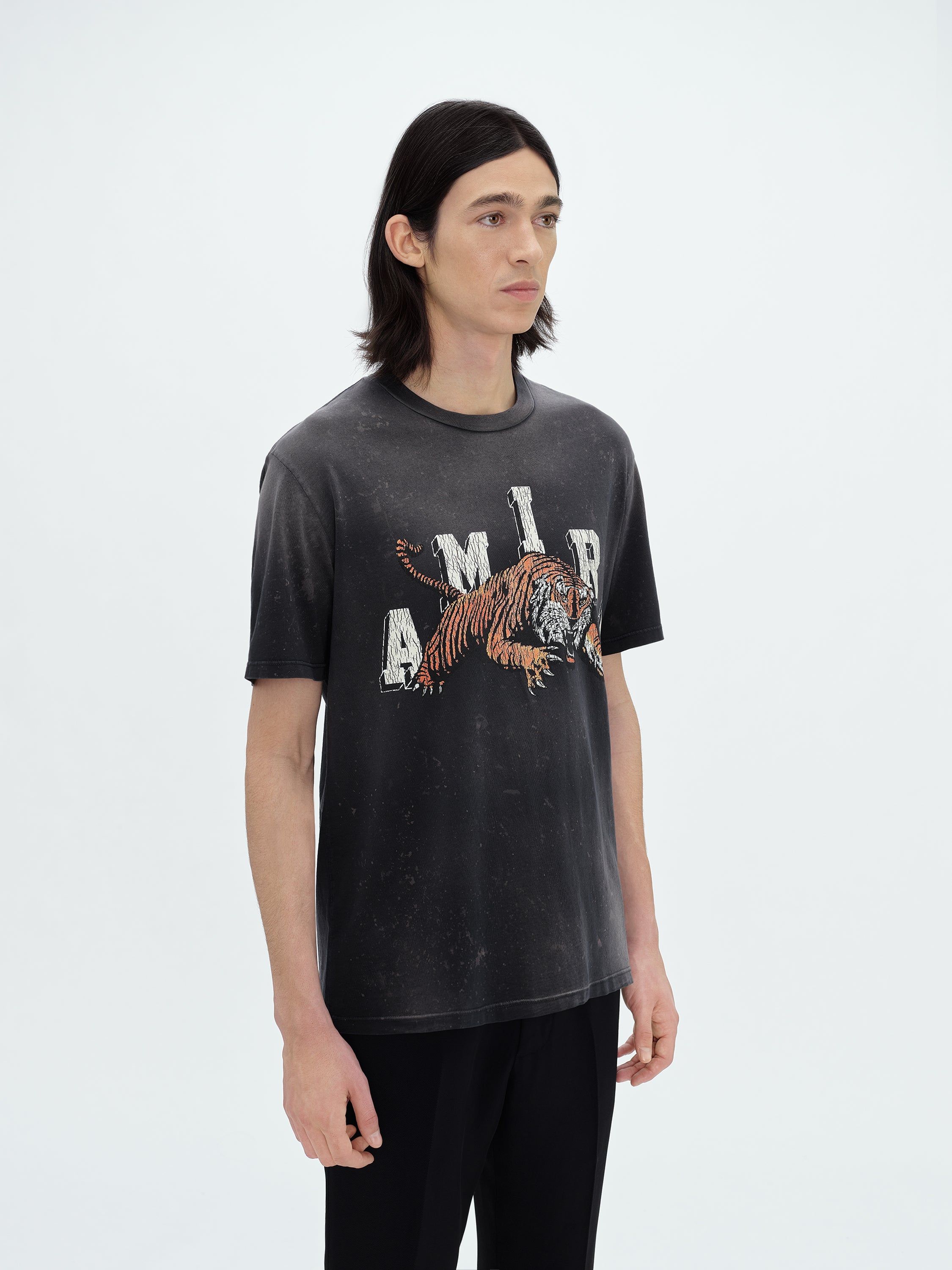 VINTAGE TIGER TEE - BLACK sold by AMIRI product image thumbnail 3