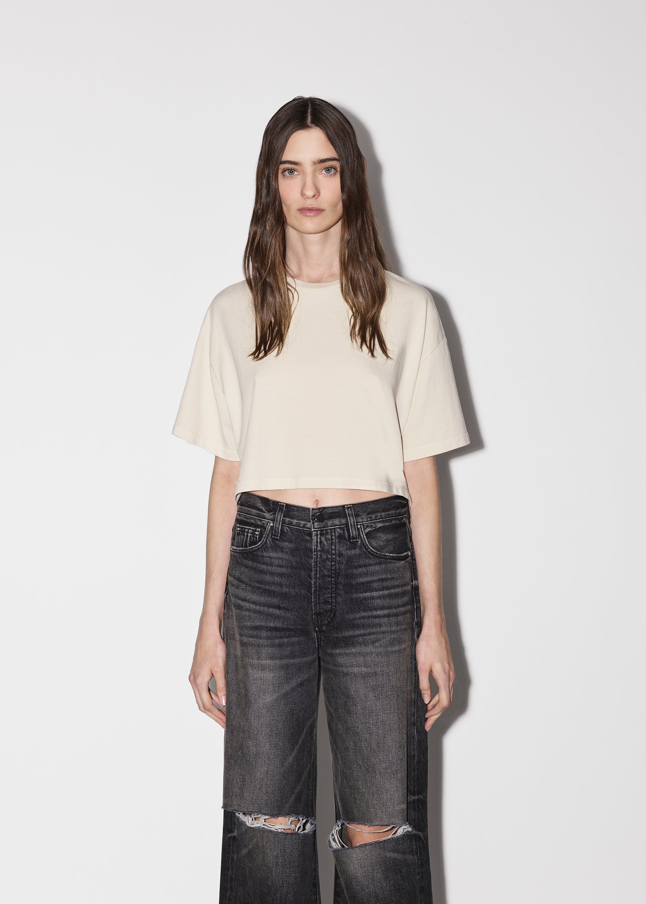 WOMEN - M.A CROPPED TEE - ALABASTER sold by AMIRI product image thumbnail 3