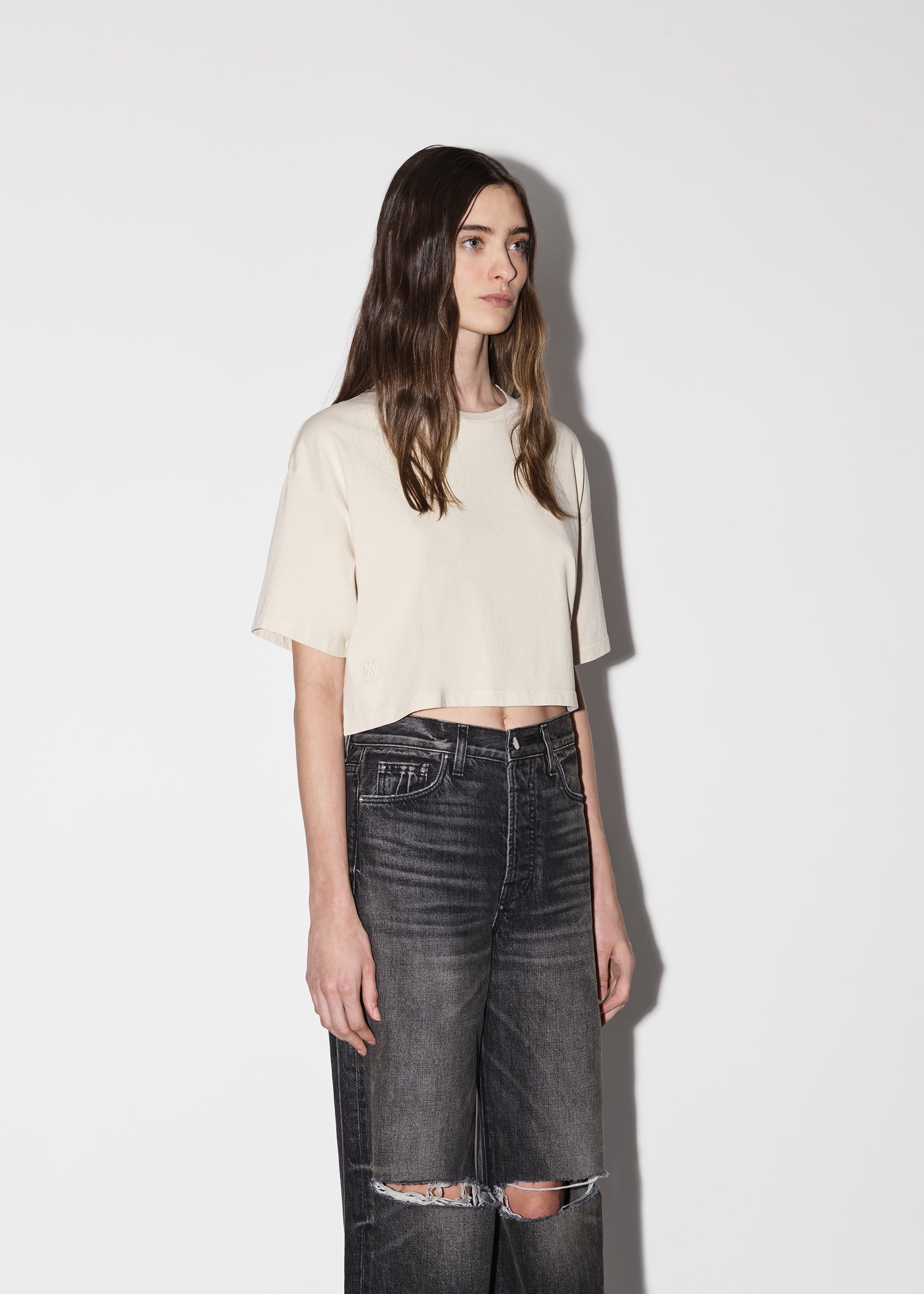 WOMEN - M.A CROPPED TEE - ALABASTER sold by AMIRI product image thumbnail 4
