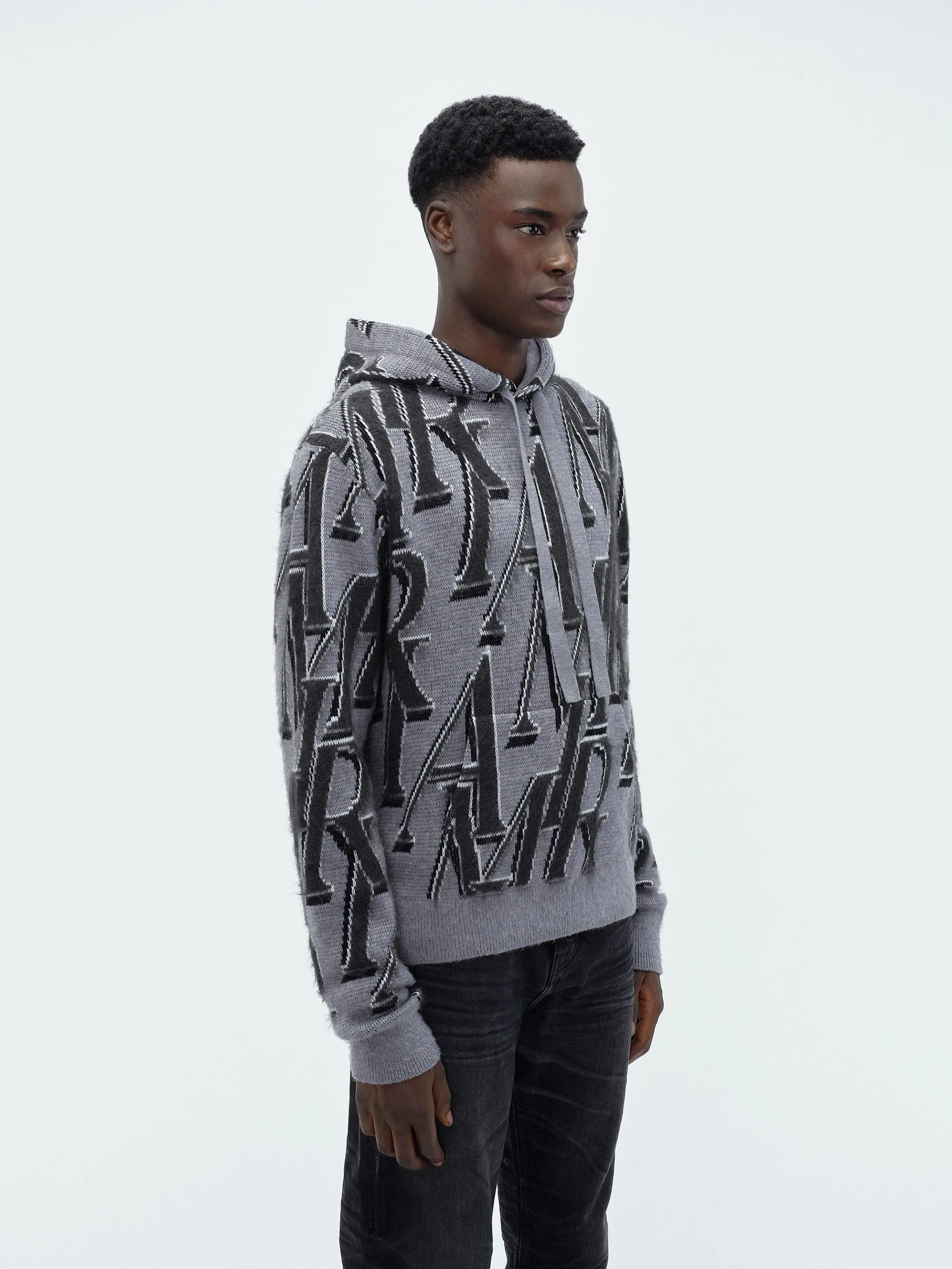 AMIRI REPEAT HOODIE - Grey sold by AMIRI product image thumbnail 4