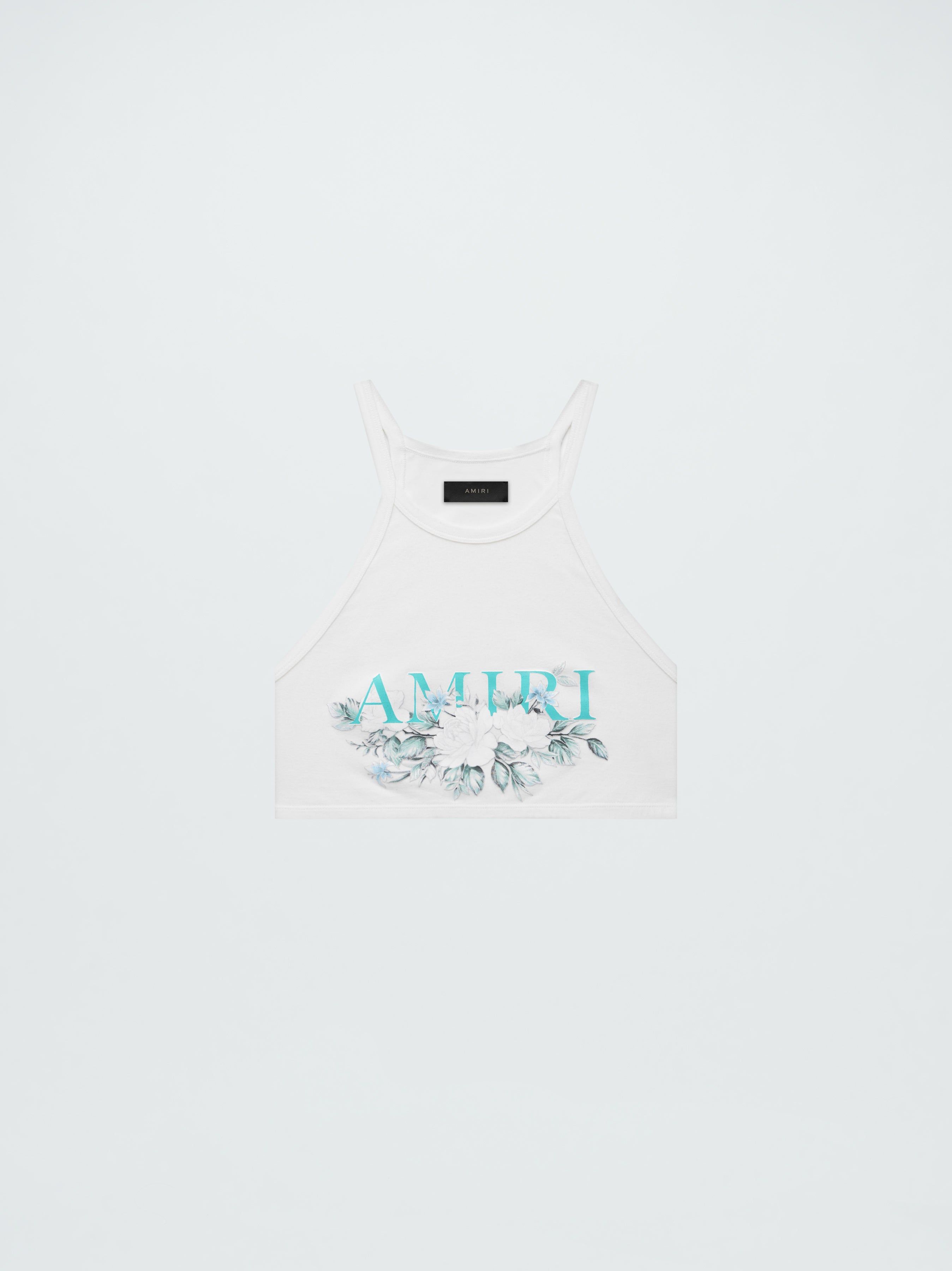 WOMEN - FLORAL AMIRI TANK TOP - WHITE sold by AMIRI