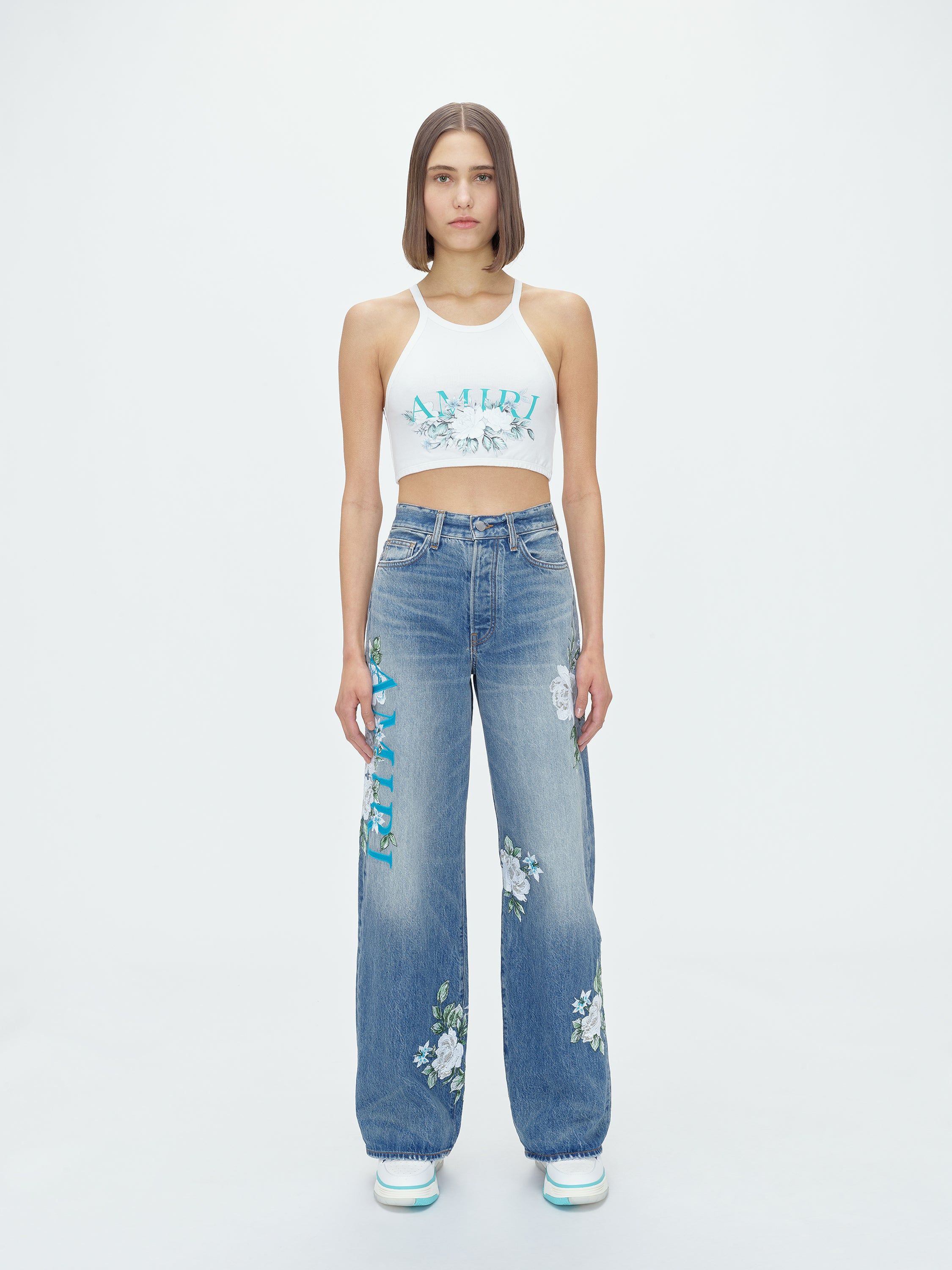 WOMEN - FLORAL AMIRI TANK TOP - WHITE sold by AMIRI product image thumbnail 2