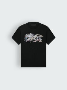 PEGASUS SCRIPT LOGO TEE - BLACK sold by AMIRI