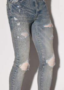 ULTRA SUEDE MX1 JEAN - CLAY INDIGO sold by AMIRI