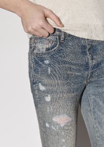 ULTRA SUEDE MX1 JEAN - CLAY INDIGO sold by AMIRI