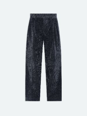 DOUBLE PLEATED SHIMMER PANT - Dark Grey made by AMIRI