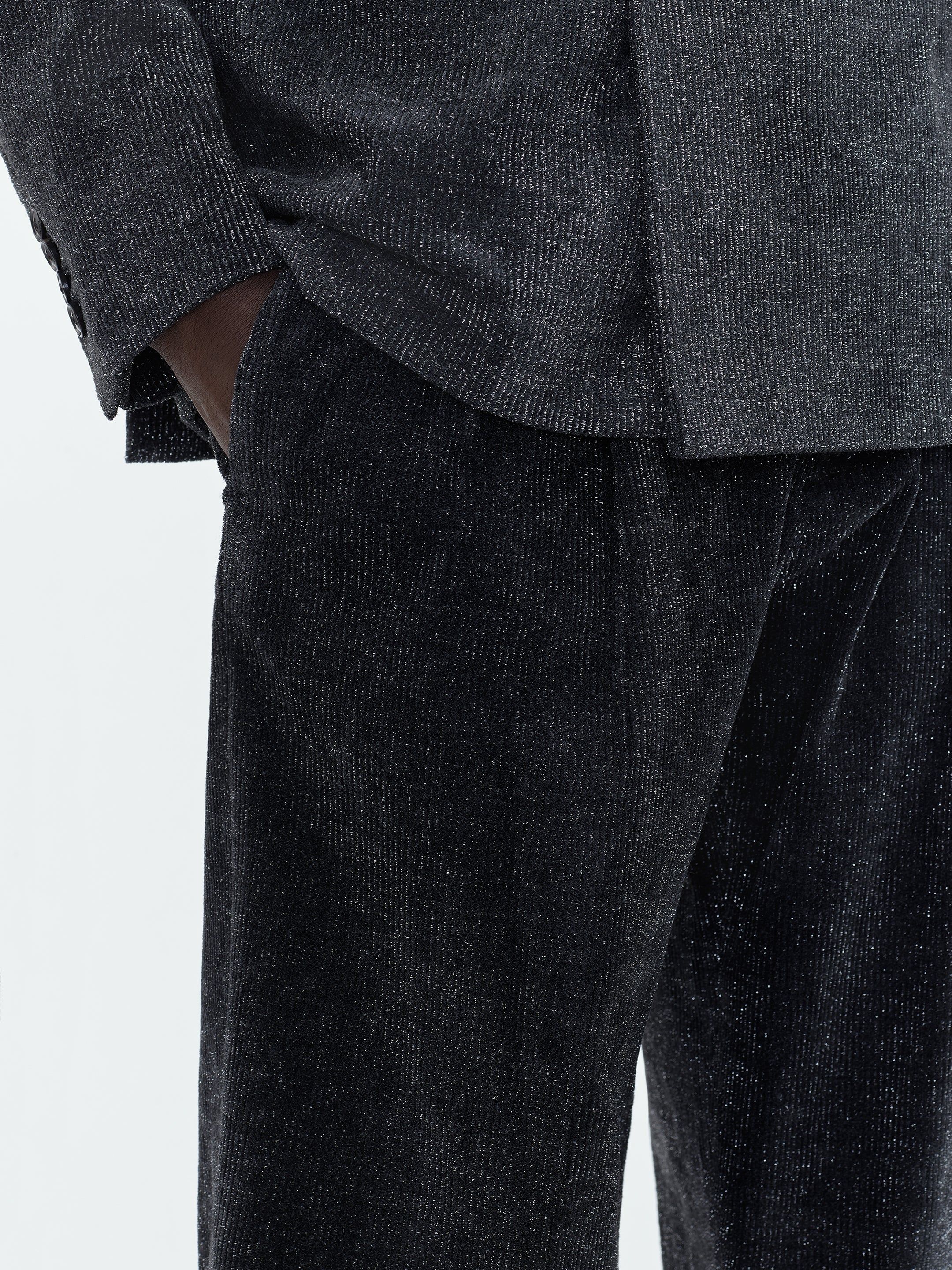 DOUBLE PLEATED SHIMMER PANT - Dark Grey sold by AMIRI product image thumbnail 5