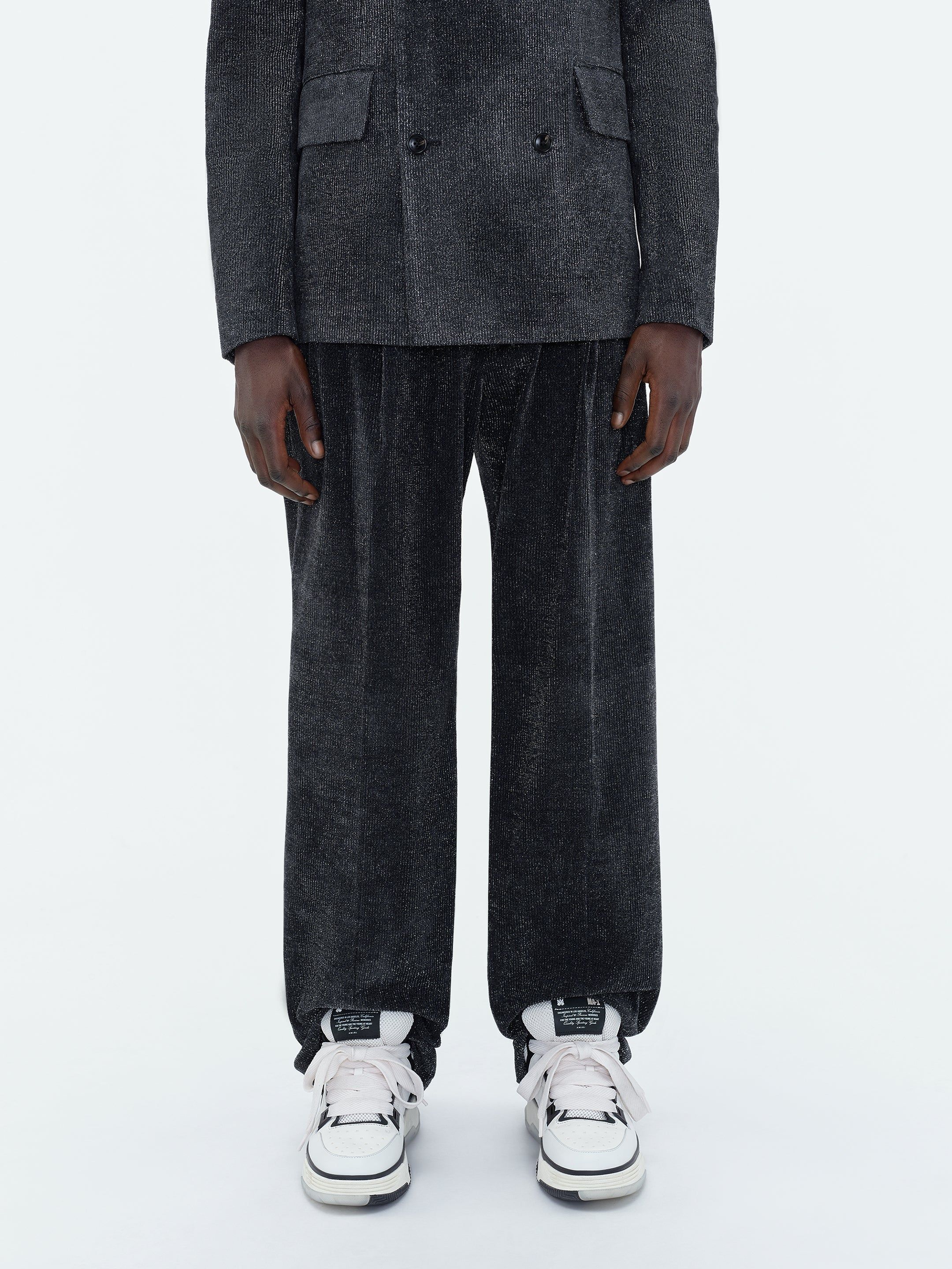 DOUBLE PLEATED SHIMMER PANT - Dark Grey sold by AMIRI product image thumbnail 2