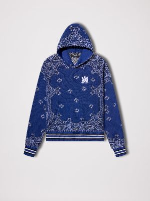 AMIRI◆Bandanaロゴパーカー AMIRI BANDANA APPLIQUE HOODIE - BLACK / ORANGE | Parallel