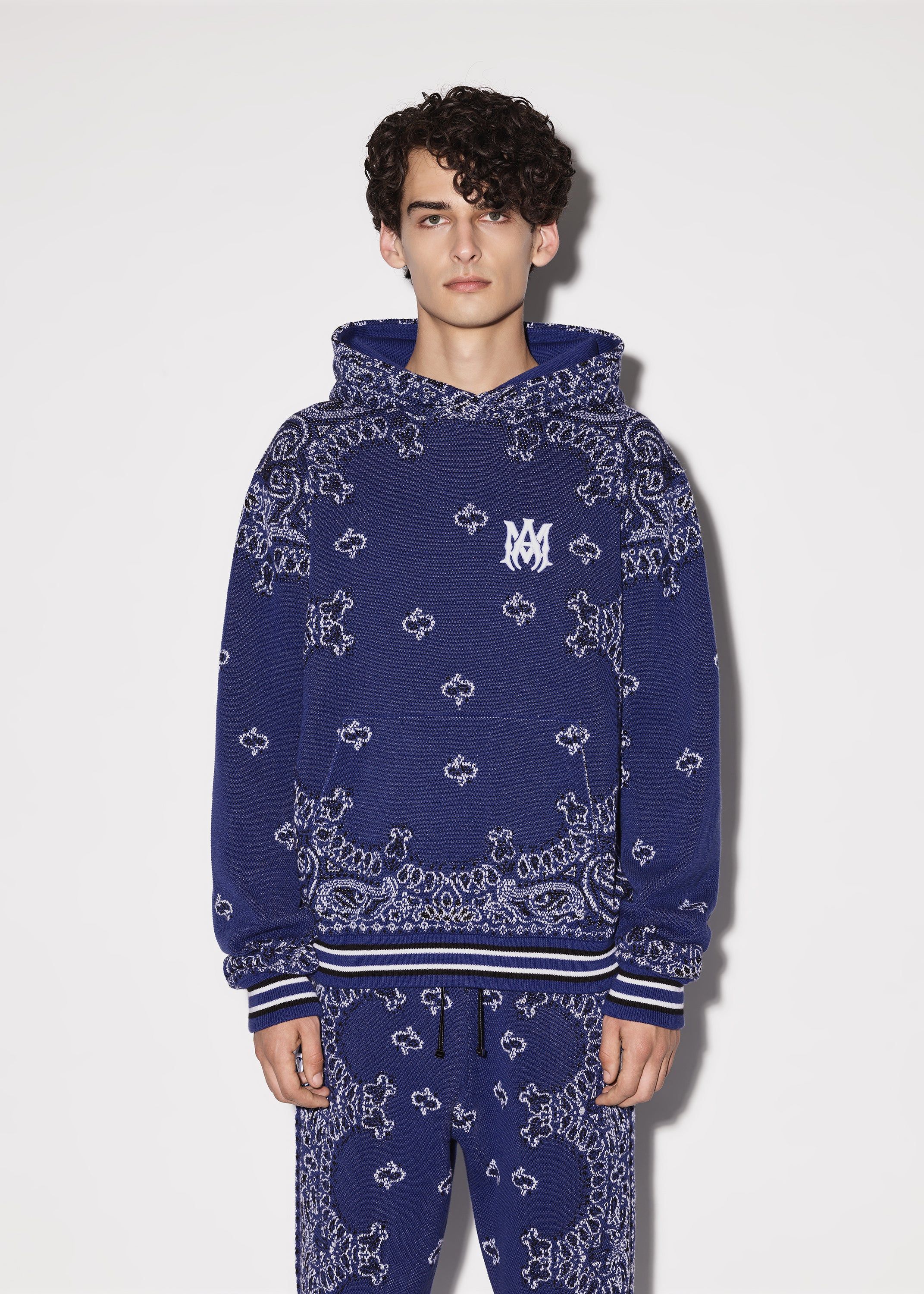 【関税込み】AMIRI ブルー Bandana B-Ball フーディ Amiri Bandana B-Ball Hoodie in Blue for Men | Lyst