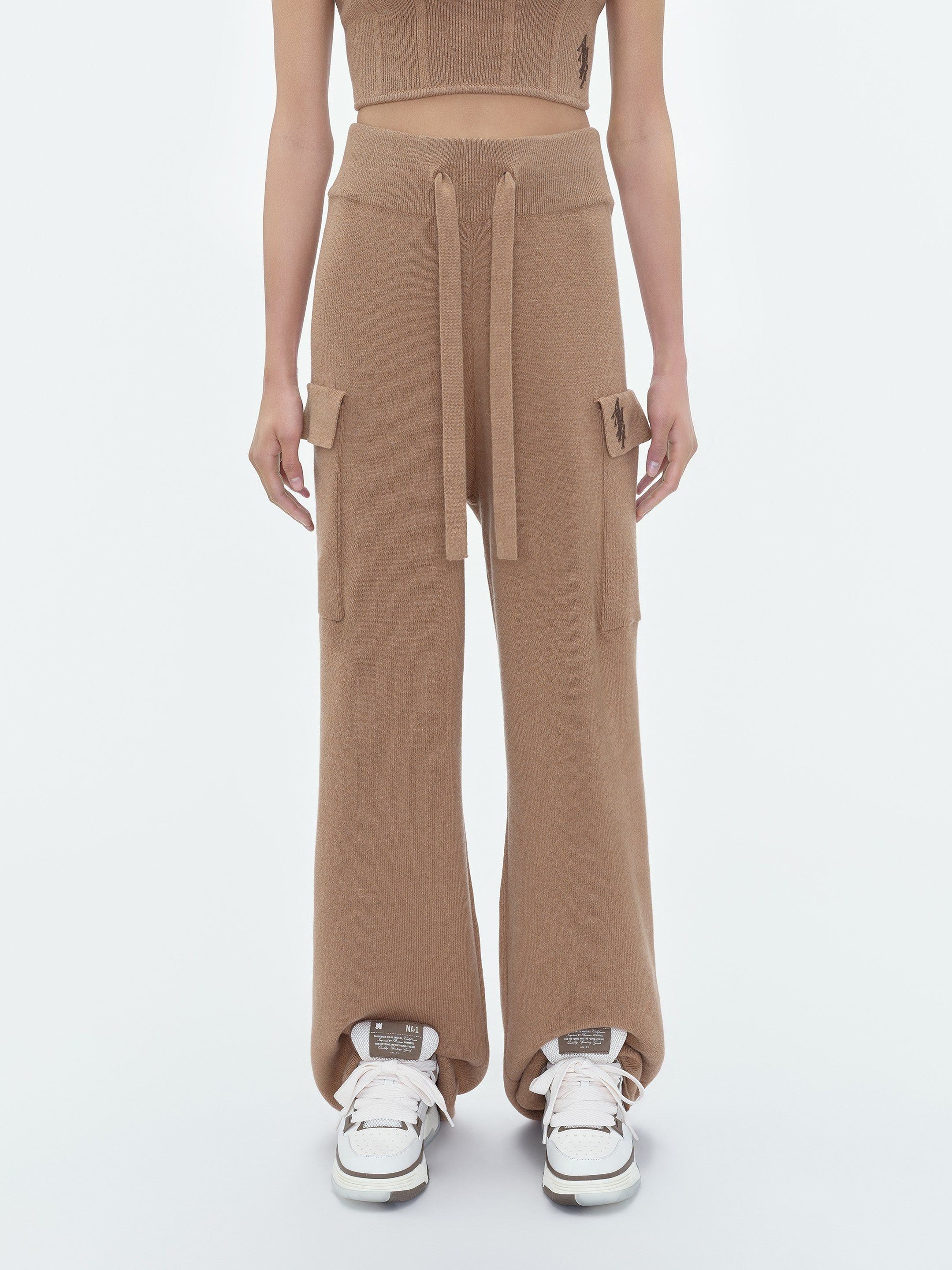 WOMEN - AMIRI STACK CARGO SWEATPANT - Camel sold by AMIRI product image thumbnail 2