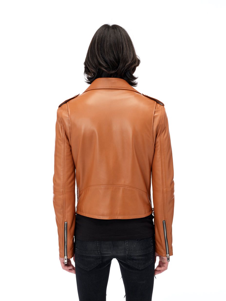Lightweight Biker Jacket - Roasted Red sold by AMIRI product image thumbnail 5